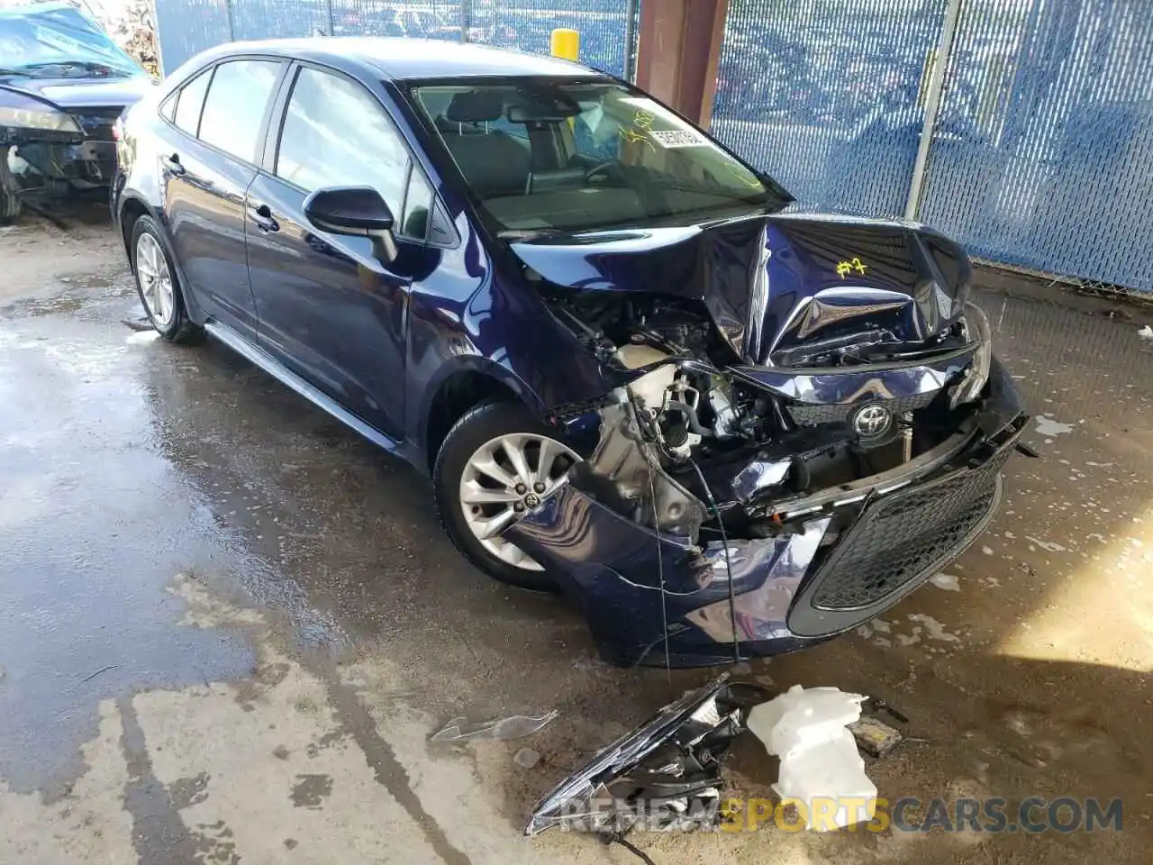 1 Photograph of a damaged car JTDVPMAE5MJ156165 TOYOTA COROLLA 2021