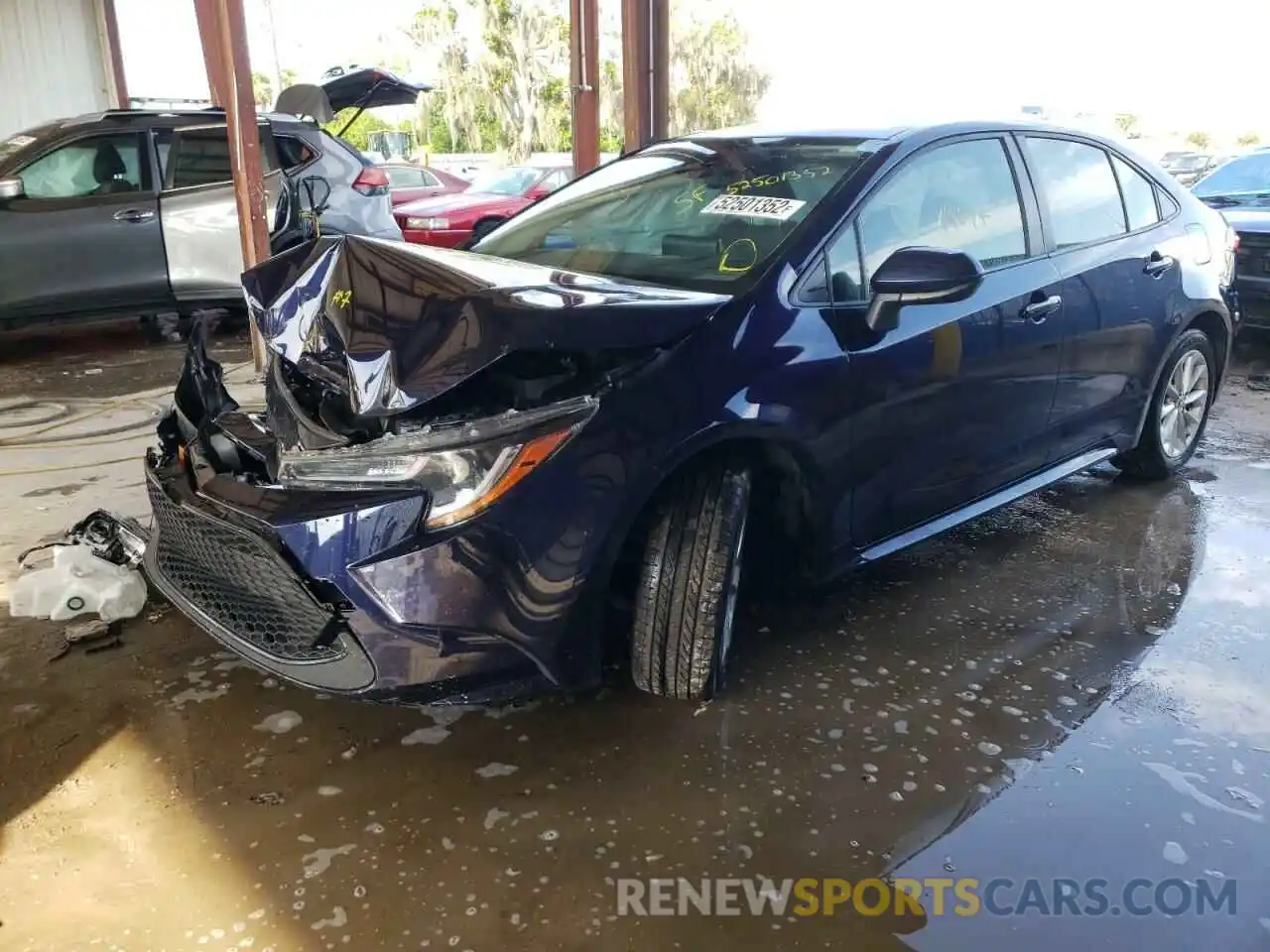 2 Photograph of a damaged car JTDVPMAE5MJ156165 TOYOTA COROLLA 2021