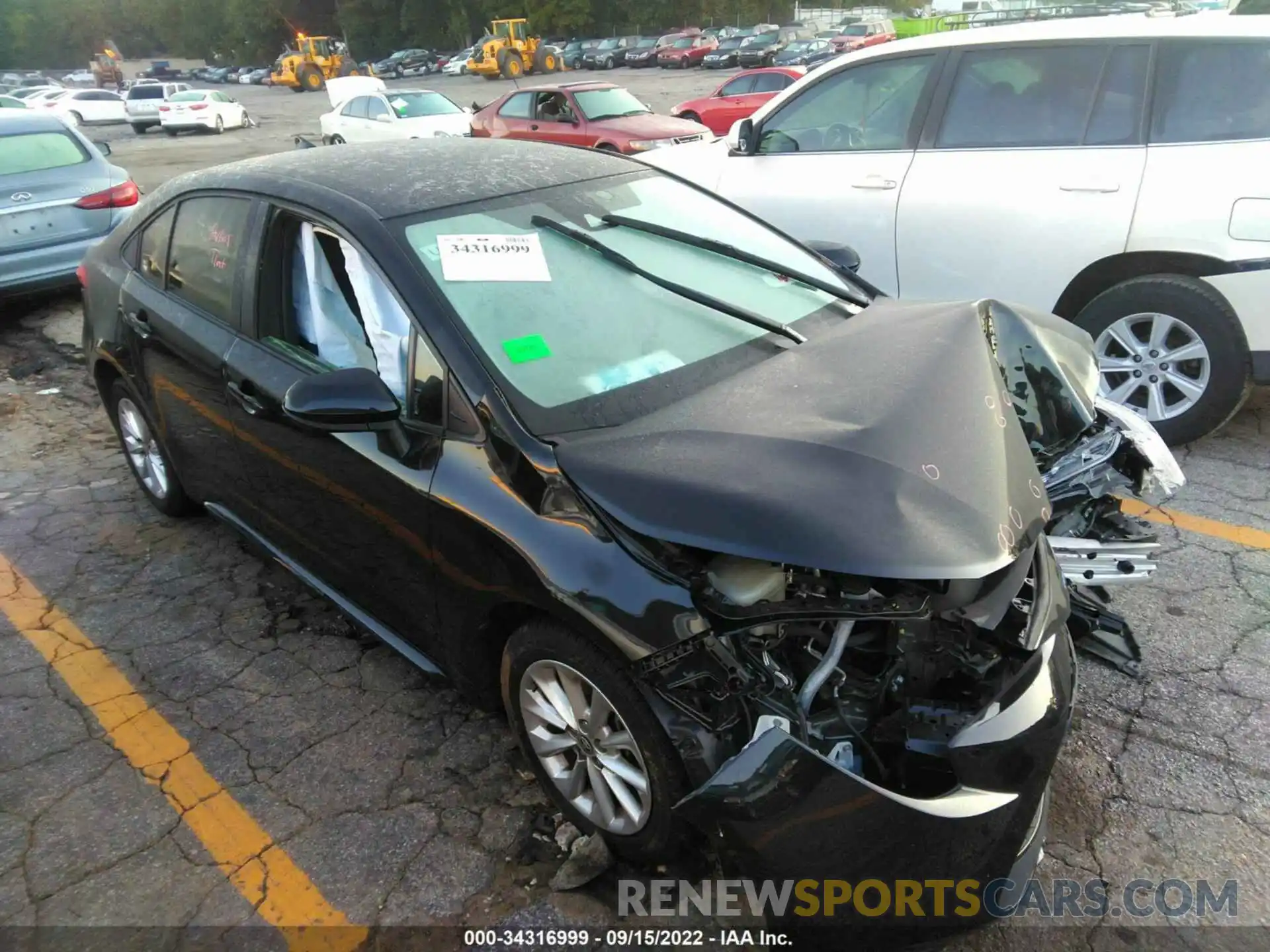 1 Photograph of a damaged car JTDVPMAE5MJ161978 TOYOTA COROLLA 2021