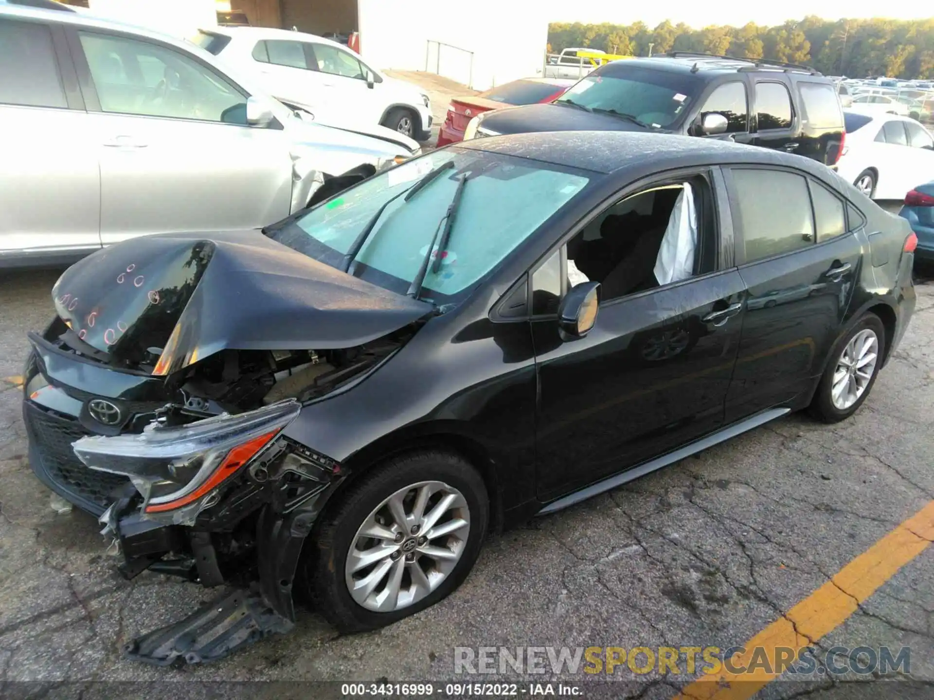 2 Photograph of a damaged car JTDVPMAE5MJ161978 TOYOTA COROLLA 2021