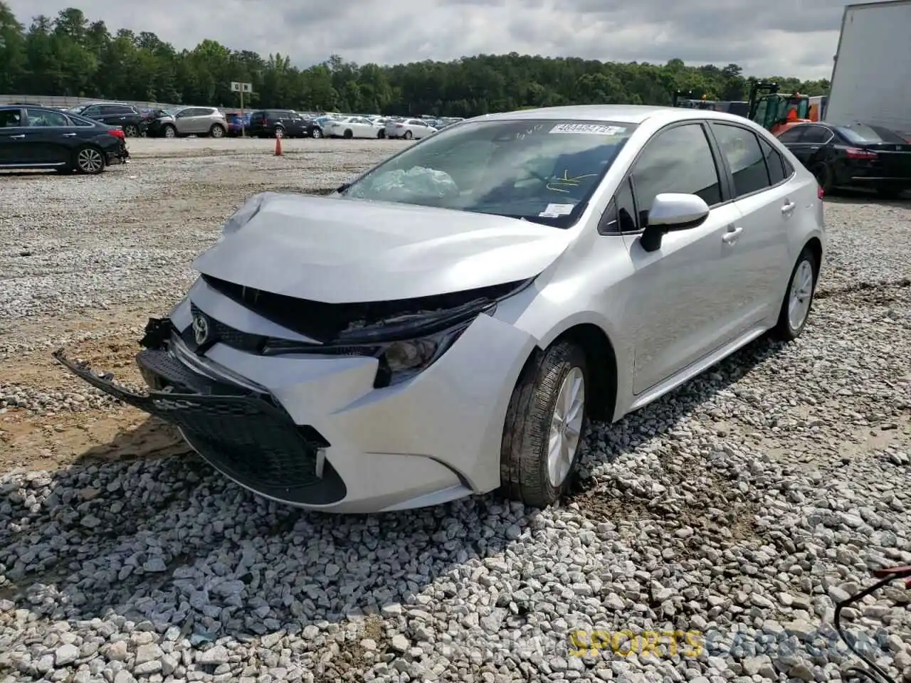 2 Photograph of a damaged car JTDVPMAE5MJ168395 TOYOTA COROLLA 2021