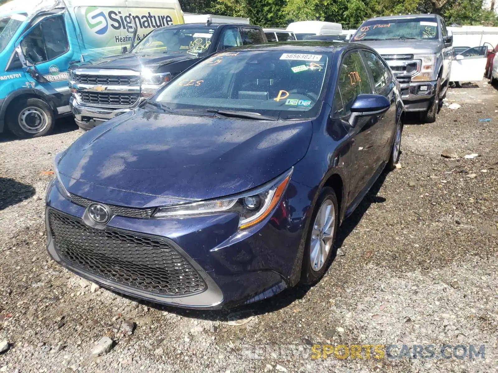 2 Photograph of a damaged car JTDVPMAE5MJ174259 TOYOTA COROLLA 2021