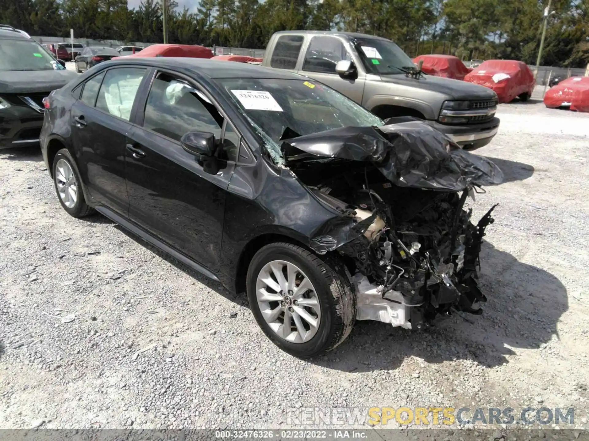 1 Photograph of a damaged car JTDVPMAE6MJ120579 TOYOTA COROLLA 2021