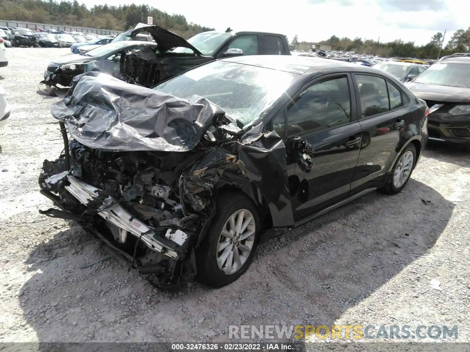 2 Photograph of a damaged car JTDVPMAE6MJ120579 TOYOTA COROLLA 2021