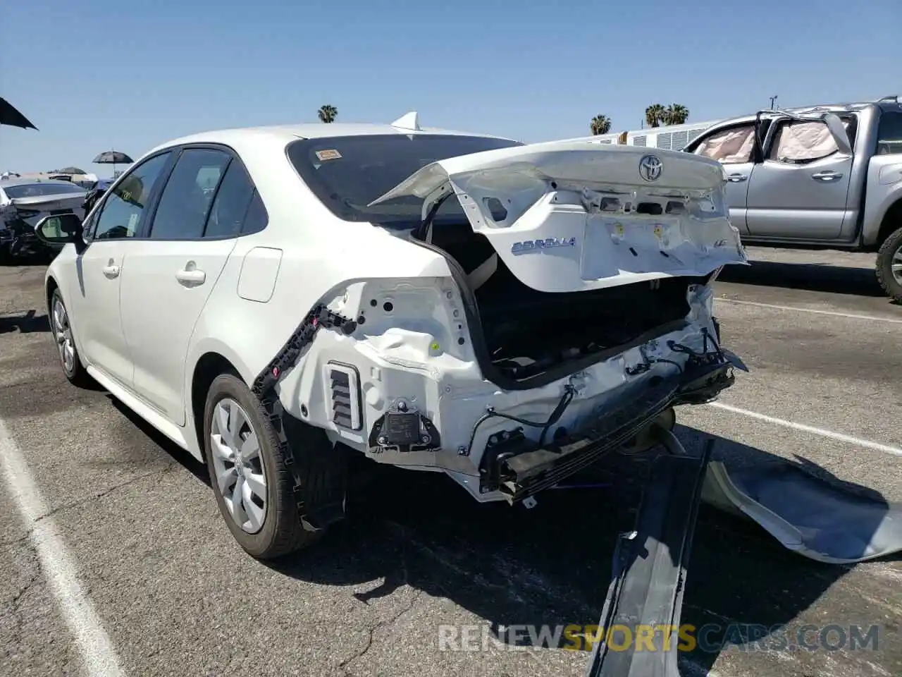 3 Photograph of a damaged car JTDVPMAE6MJ128715 TOYOTA COROLLA 2021