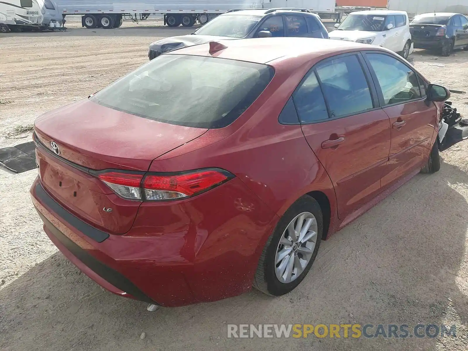 4 Photograph of a damaged car JTDVPMAE6MJ135860 TOYOTA COROLLA 2021