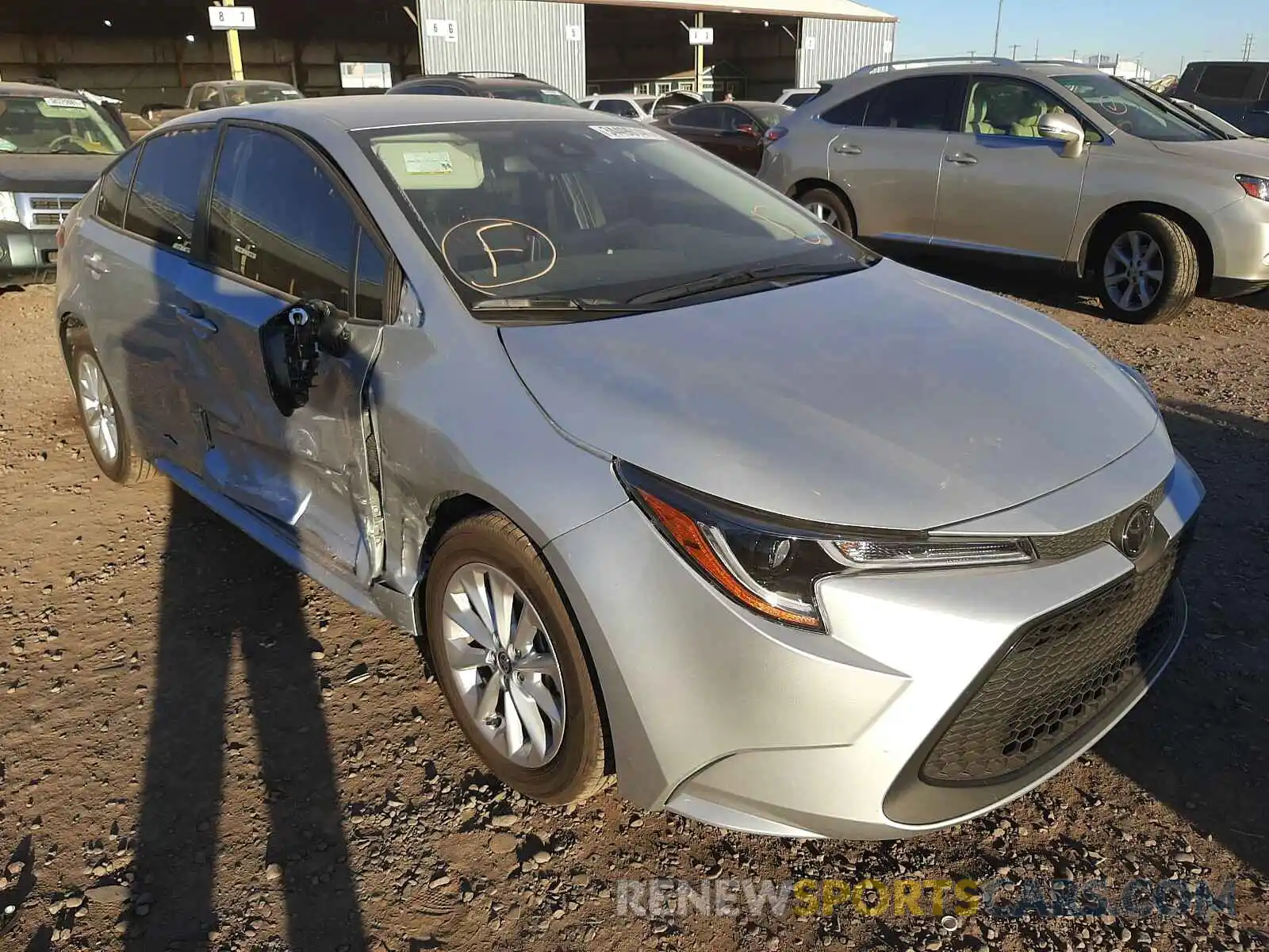 1 Photograph of a damaged car JTDVPMAE6MJ149838 TOYOTA COROLLA 2021