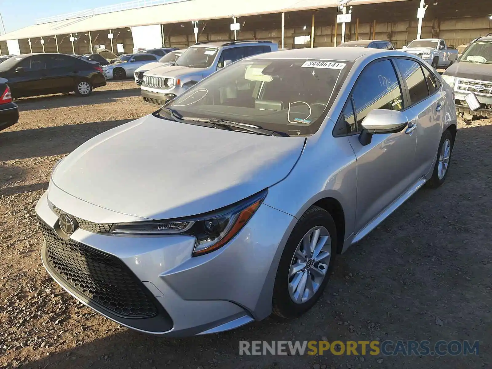 2 Photograph of a damaged car JTDVPMAE6MJ149838 TOYOTA COROLLA 2021