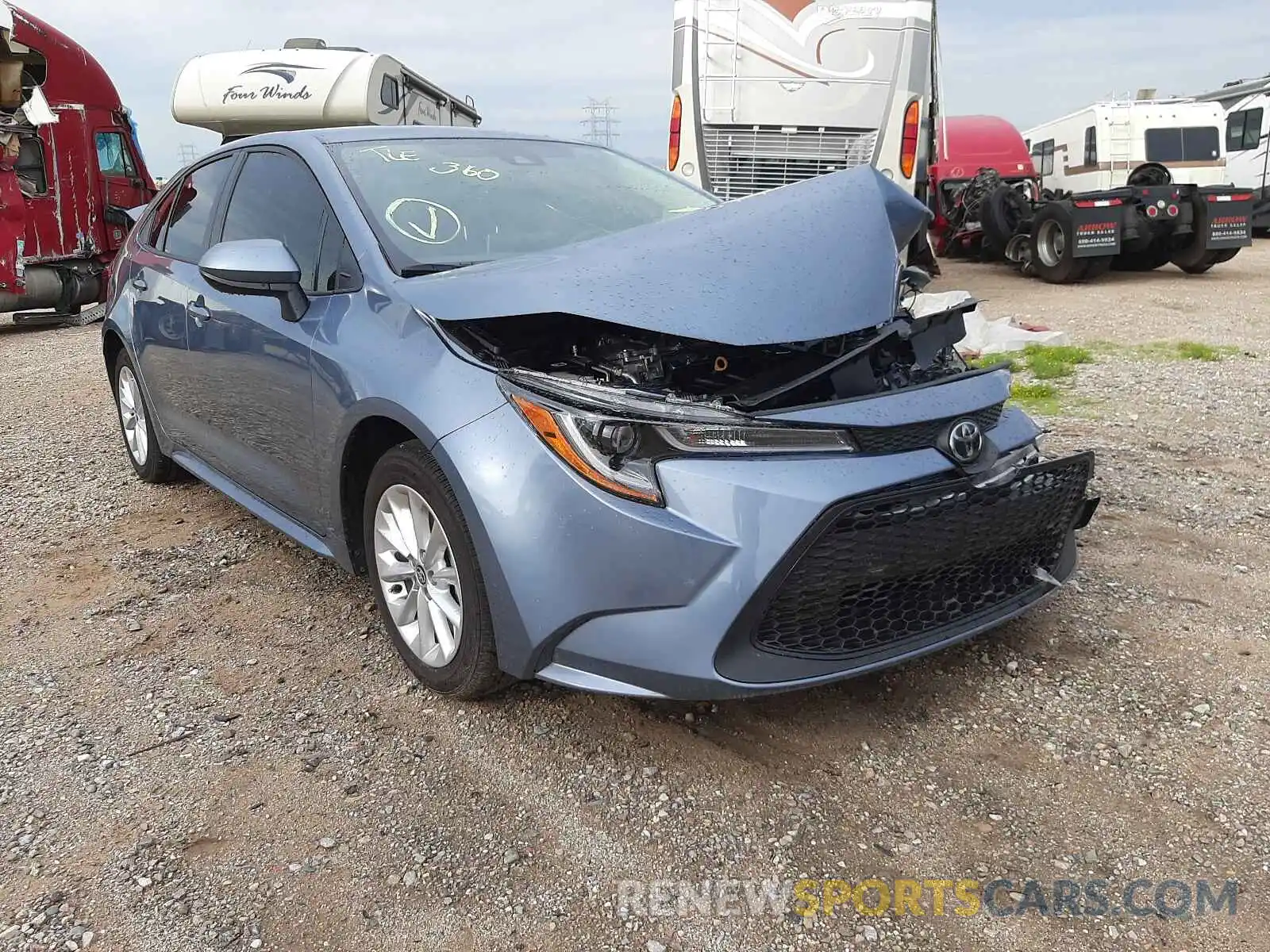 1 Photograph of a damaged car JTDVPMAE6MJ157745 TOYOTA COROLLA 2021