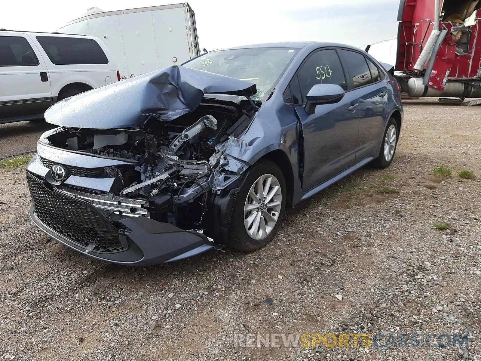 2 Photograph of a damaged car JTDVPMAE6MJ157745 TOYOTA COROLLA 2021