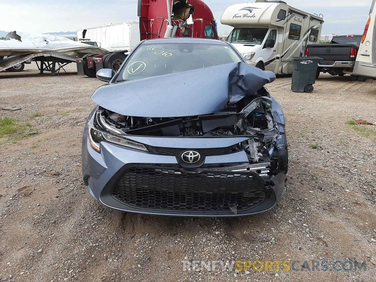 9 Photograph of a damaged car JTDVPMAE6MJ157745 TOYOTA COROLLA 2021