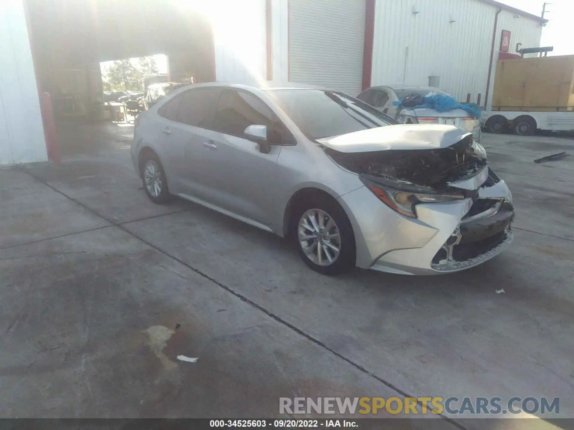 1 Photograph of a damaged car JTDVPMAE6MJ160418 TOYOTA COROLLA 2021