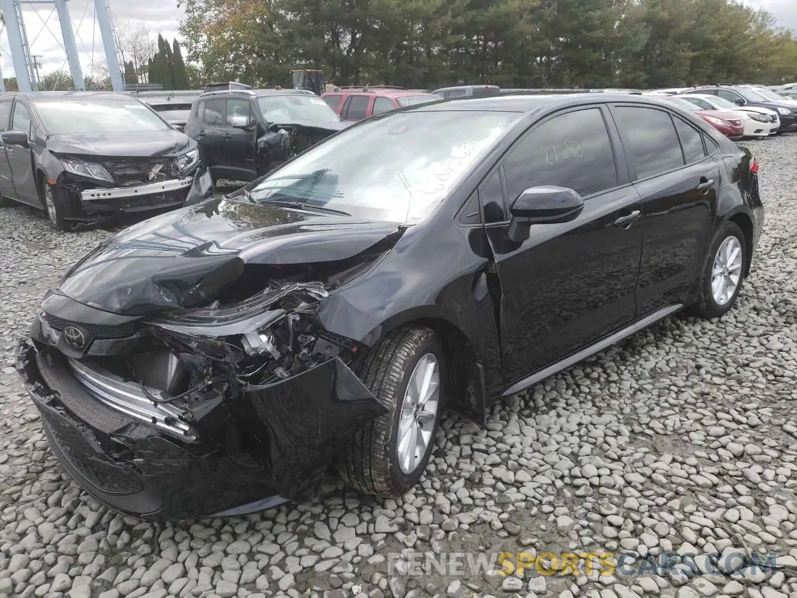 2 Photograph of a damaged car JTDVPMAE7MJ119604 TOYOTA COROLLA 2021