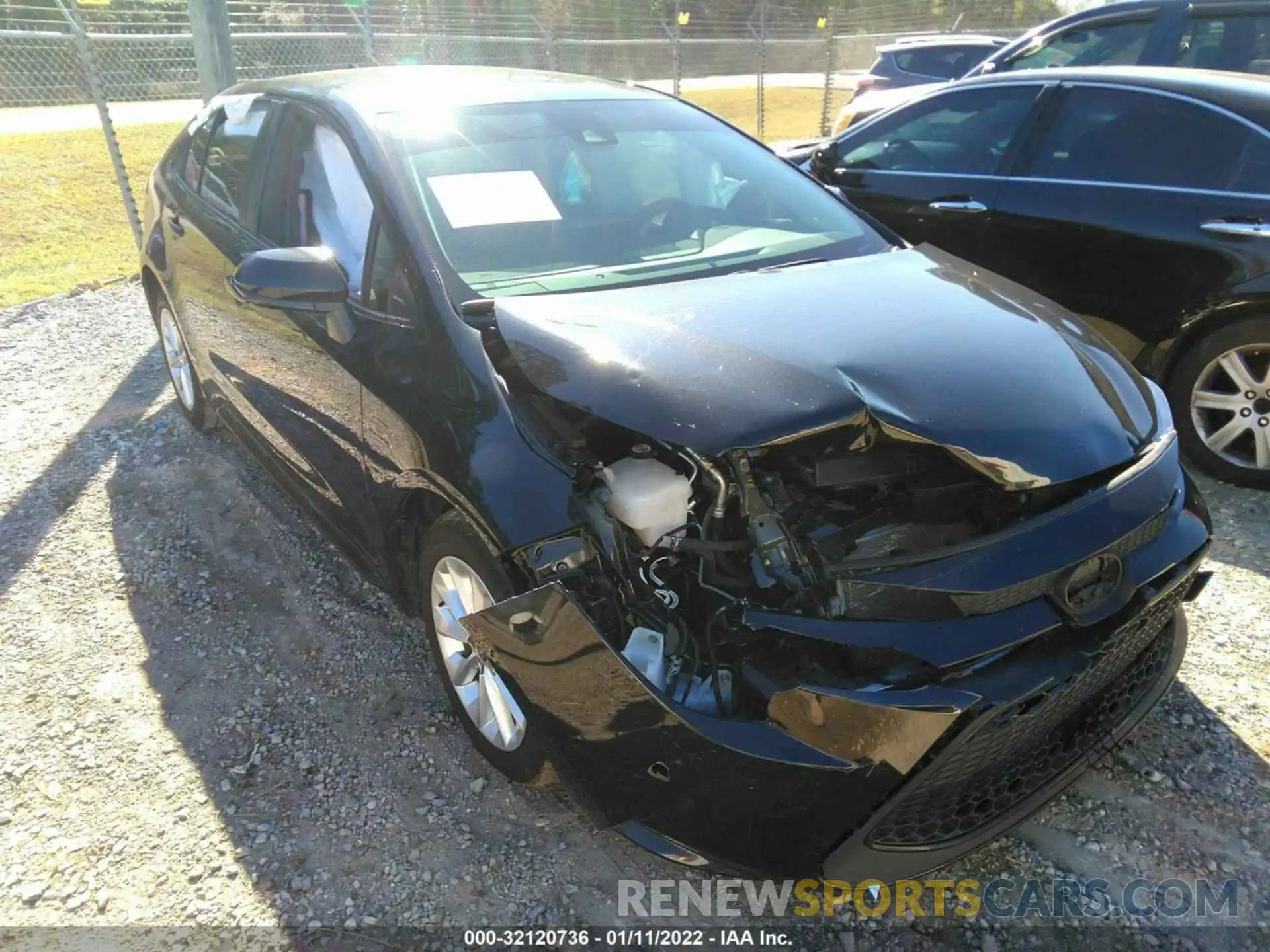 1 Photograph of a damaged car JTDVPMAE7MJ121854 TOYOTA COROLLA 2021