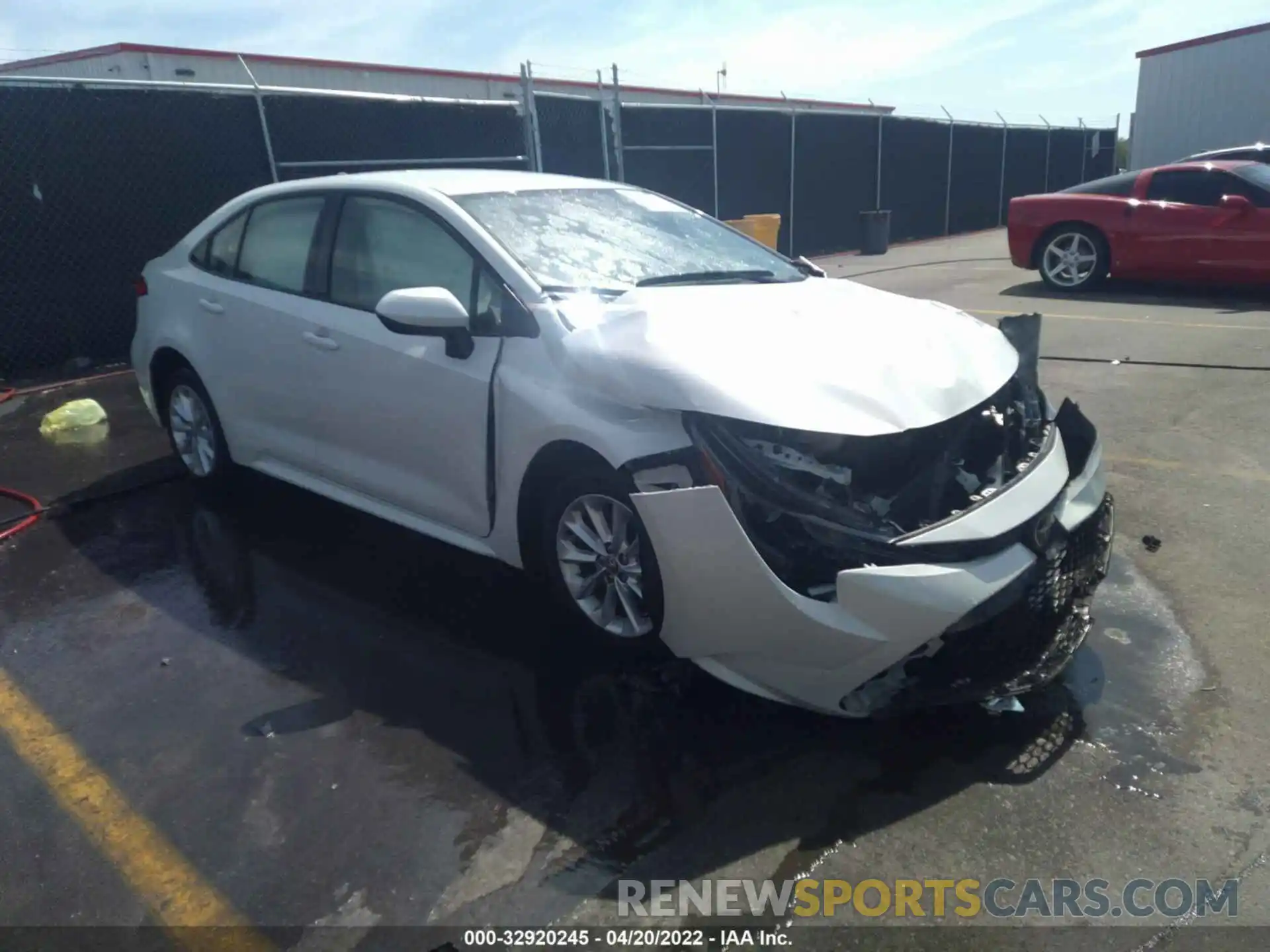 1 Photograph of a damaged car JTDVPMAE7MJ123331 TOYOTA COROLLA 2021