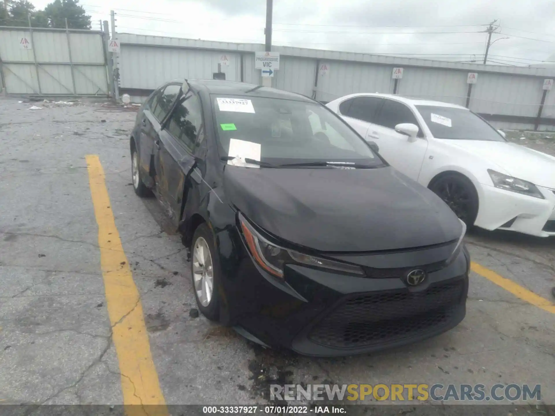 1 Photograph of a damaged car JTDVPMAE7MJ123460 TOYOTA COROLLA 2021