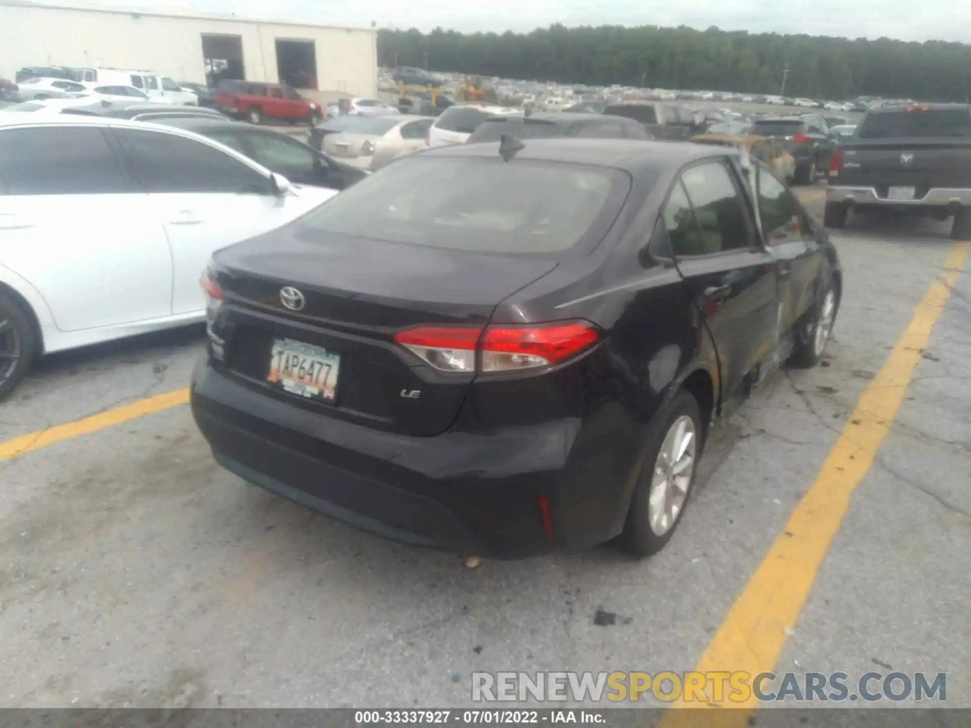 4 Photograph of a damaged car JTDVPMAE7MJ123460 TOYOTA COROLLA 2021