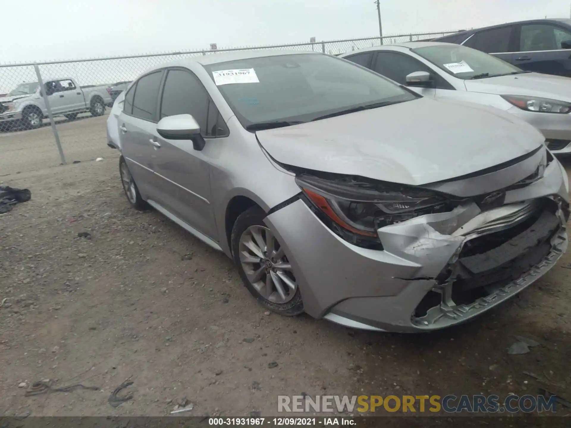 1 Photograph of a damaged car JTDVPMAE7MJ124690 TOYOTA COROLLA 2021