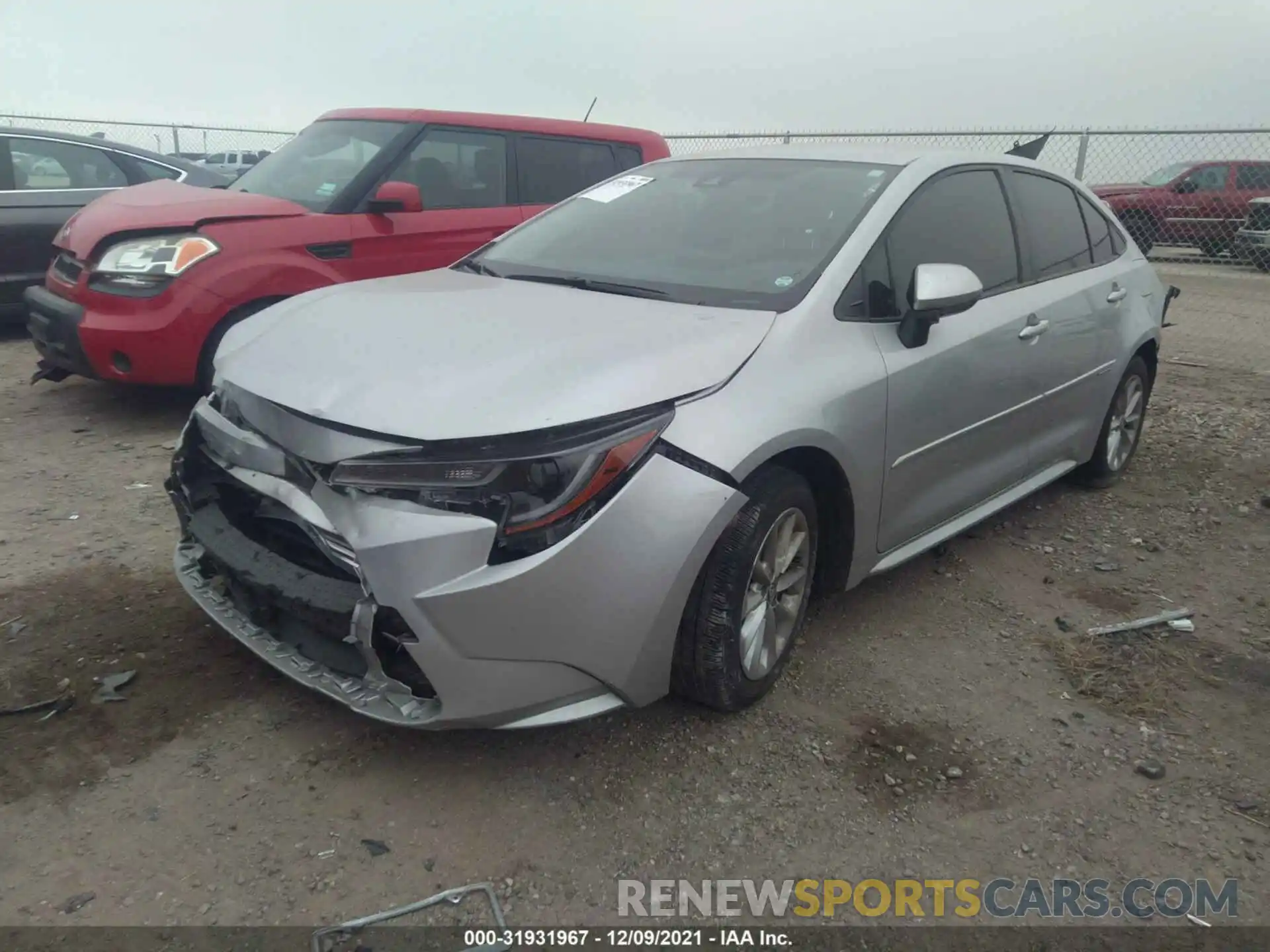 2 Photograph of a damaged car JTDVPMAE7MJ124690 TOYOTA COROLLA 2021