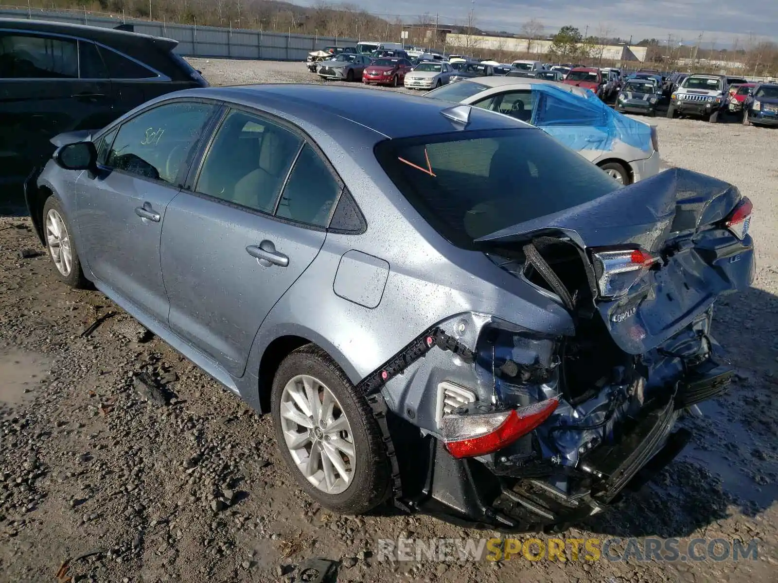 3 Photograph of a damaged car JTDVPMAE7MJ133146 TOYOTA COROLLA 2021