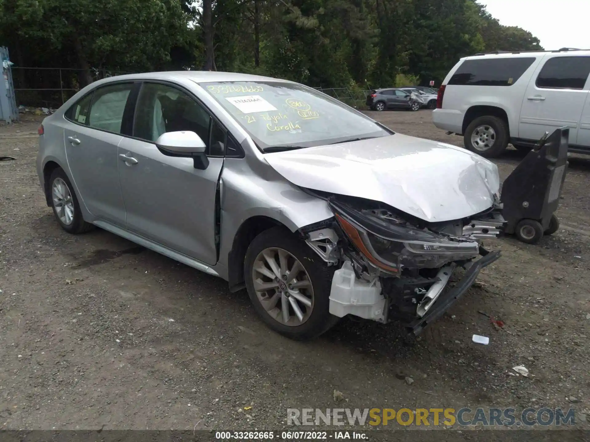 1 Photograph of a damaged car JTDVPMAE7MJ133194 TOYOTA COROLLA 2021