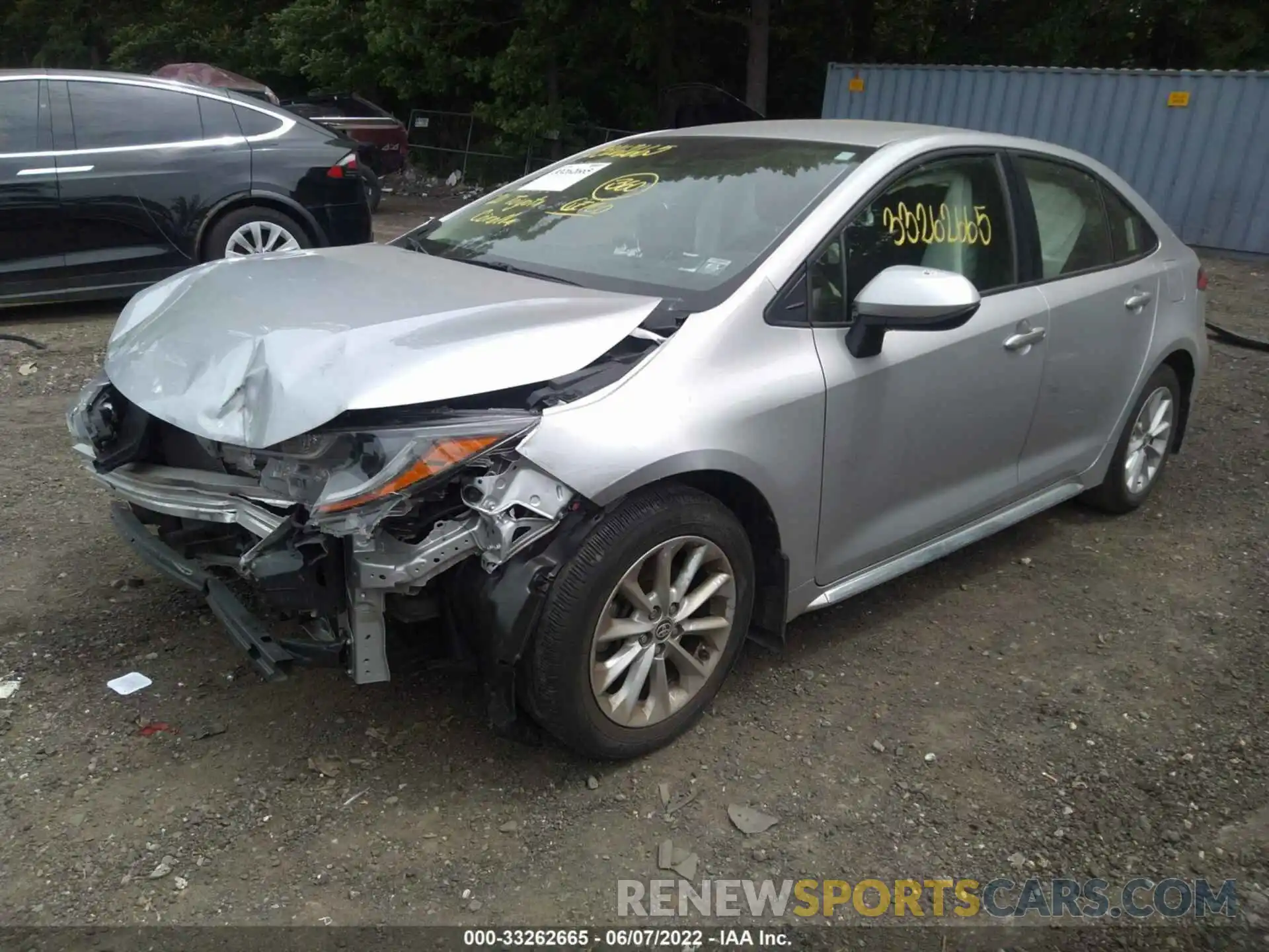 2 Photograph of a damaged car JTDVPMAE7MJ133194 TOYOTA COROLLA 2021