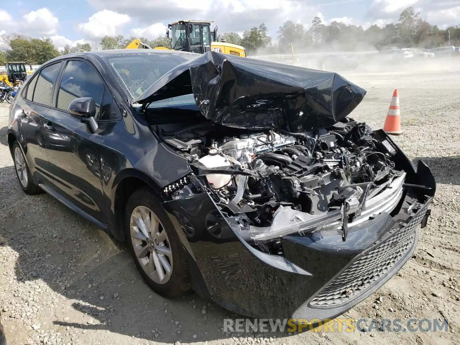 1 Photograph of a damaged car JTDVPMAE7MJ140694 TOYOTA COROLLA 2021