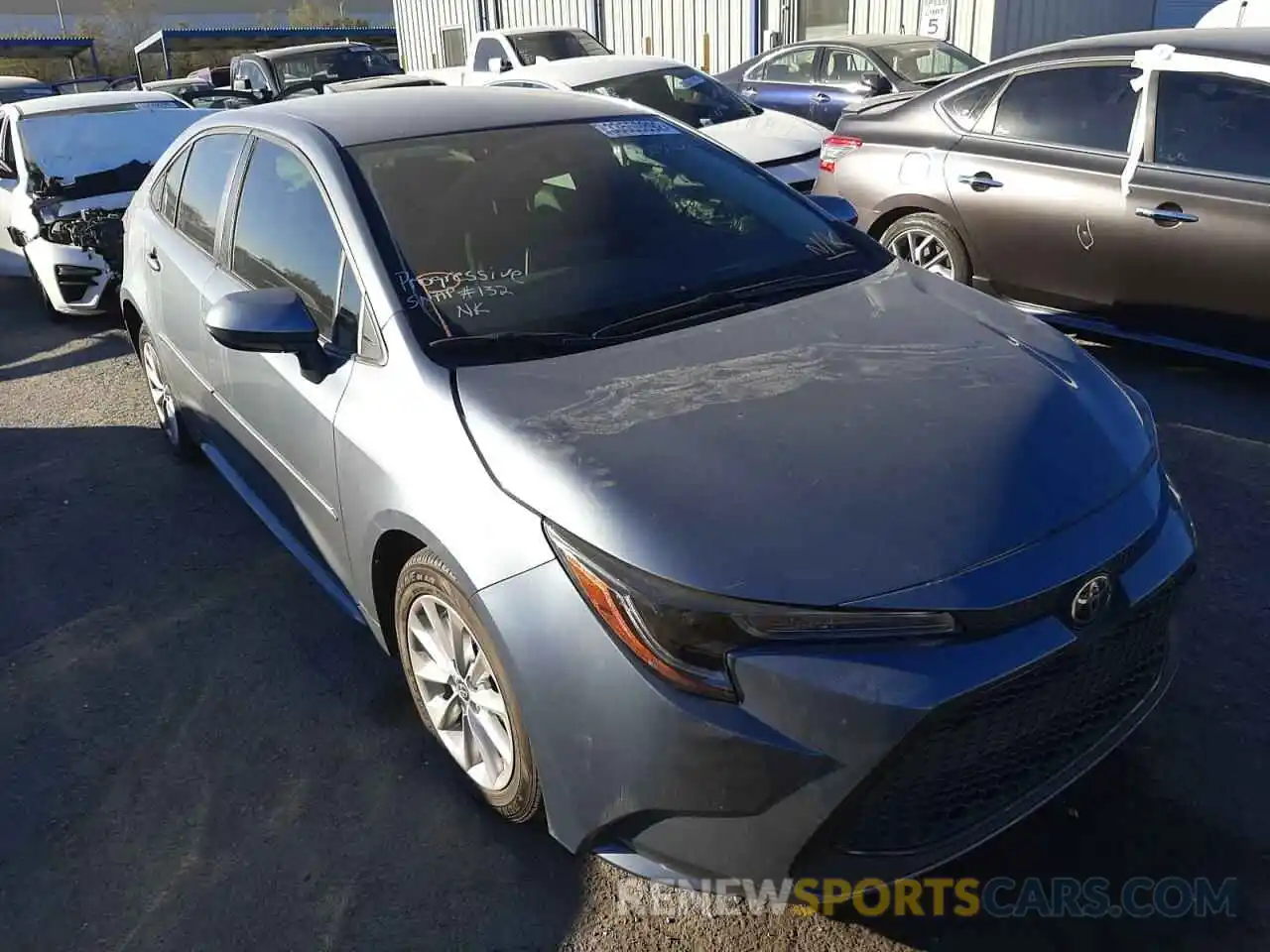 1 Photograph of a damaged car JTDVPMAE7MJ141618 TOYOTA COROLLA 2021