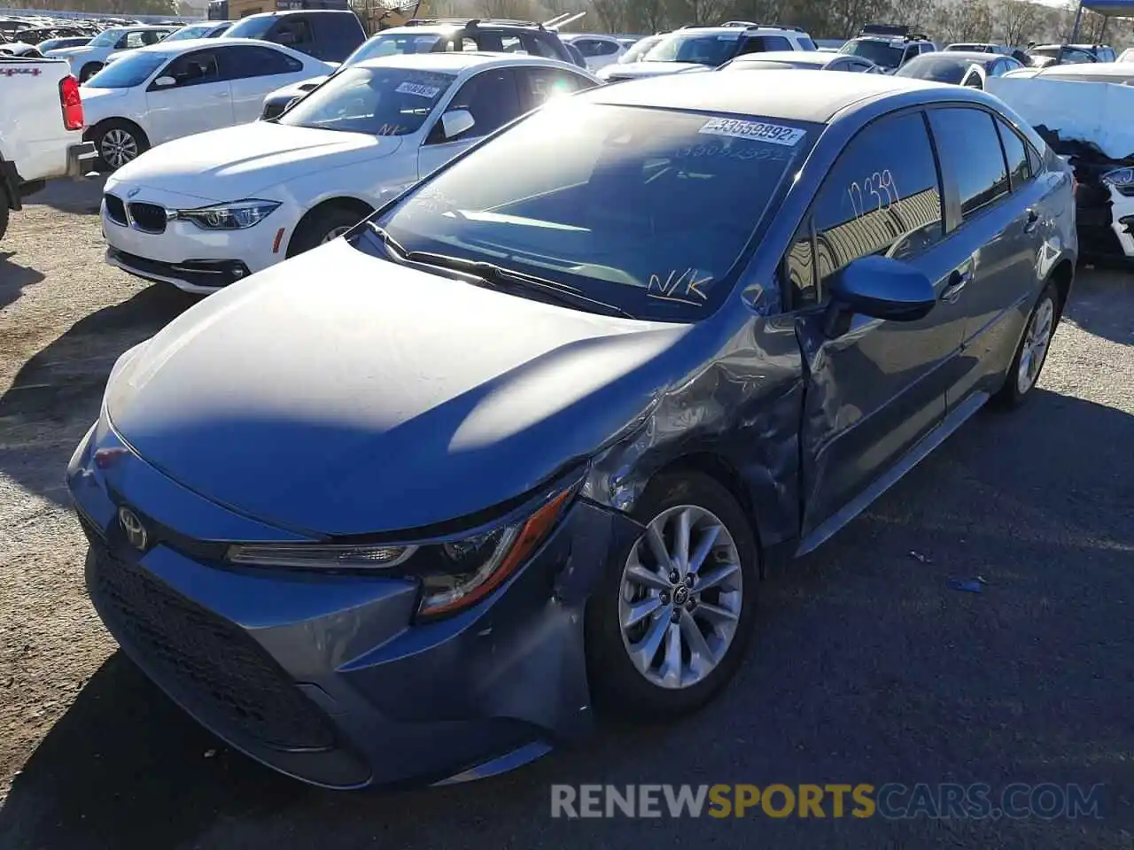 2 Photograph of a damaged car JTDVPMAE7MJ141618 TOYOTA COROLLA 2021