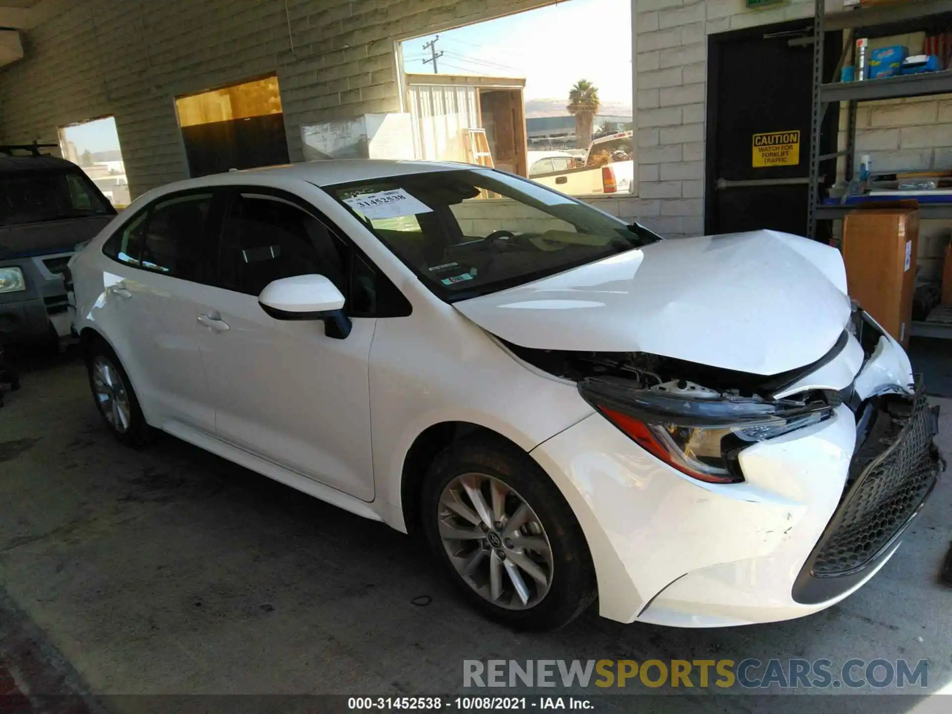 1 Photograph of a damaged car JTDVPMAE7MJ146060 TOYOTA COROLLA 2021