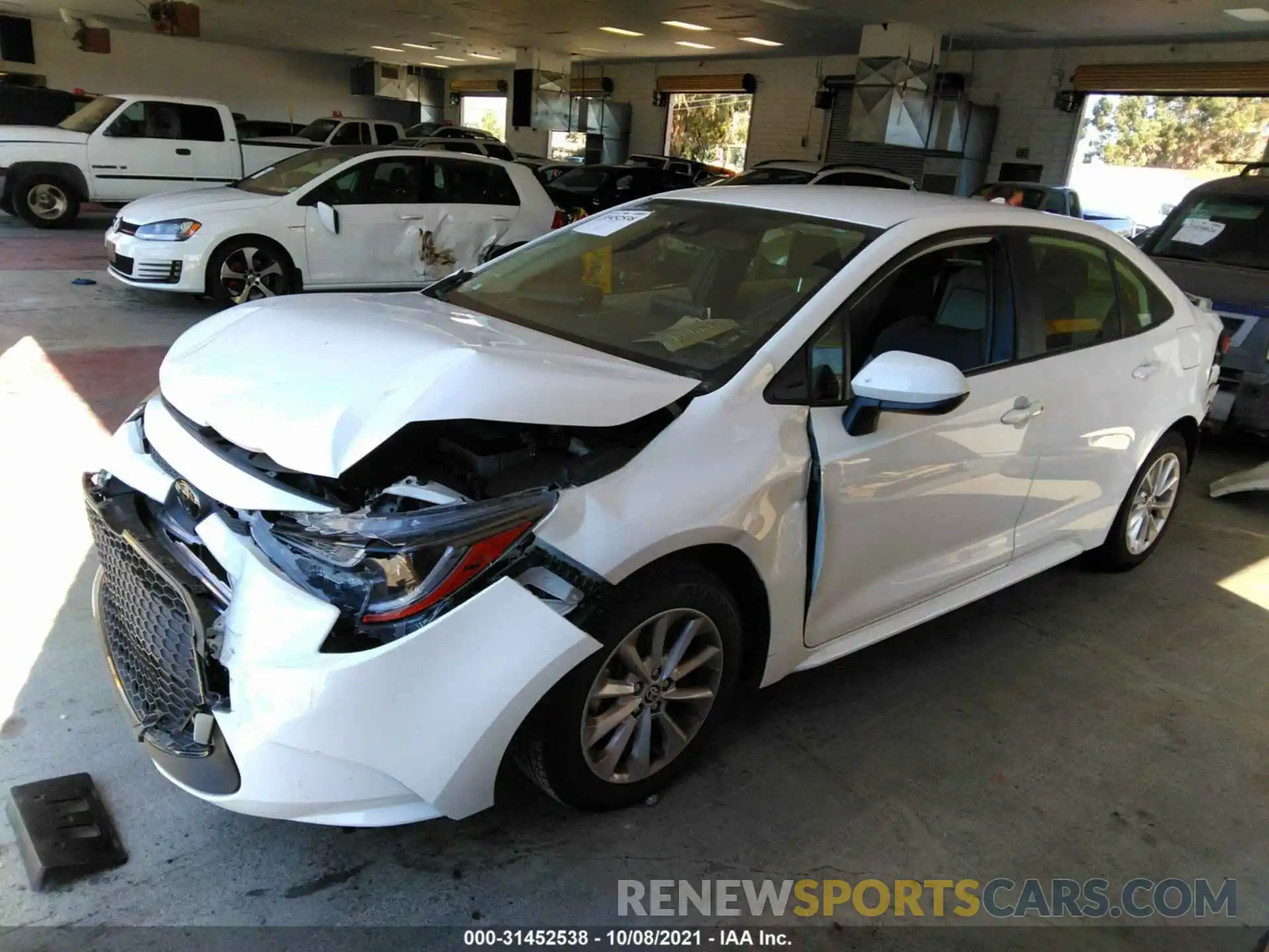 2 Photograph of a damaged car JTDVPMAE7MJ146060 TOYOTA COROLLA 2021