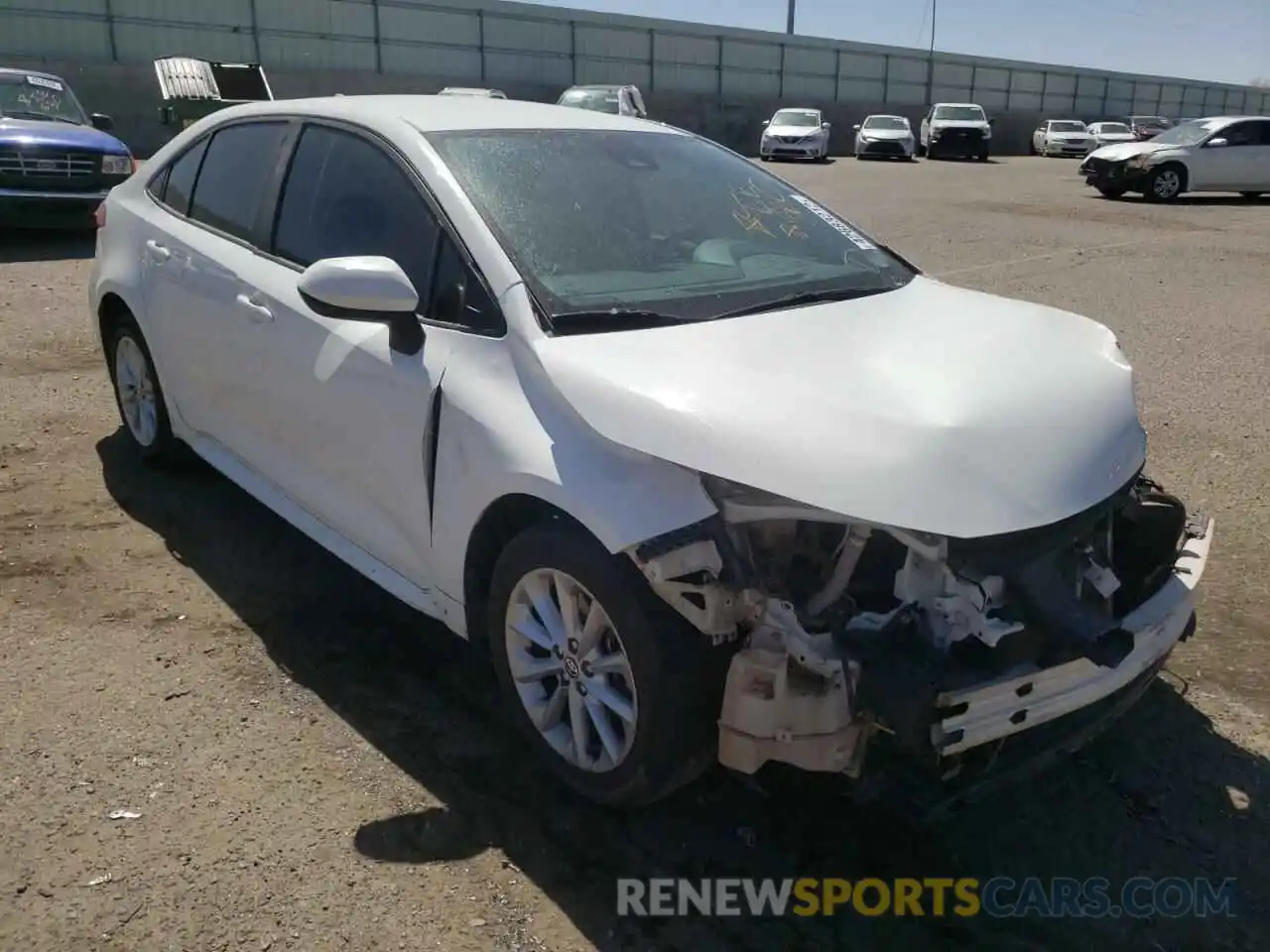 1 Photograph of a damaged car JTDVPMAE7MJ146852 TOYOTA COROLLA 2021