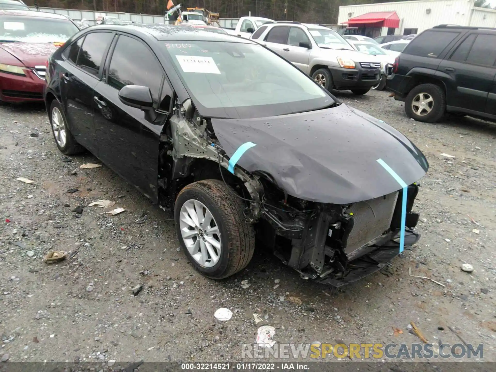 1 Photograph of a damaged car JTDVPMAE7MJ151369 TOYOTA COROLLA 2021