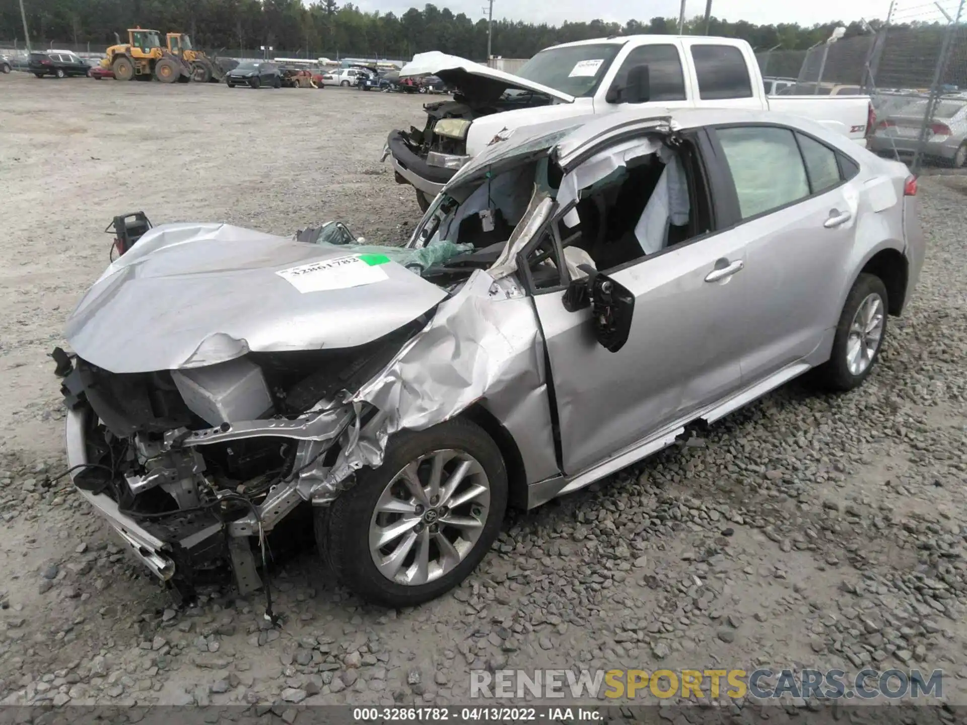 2 Photograph of a damaged car JTDVPMAE7MJ158595 TOYOTA COROLLA 2021