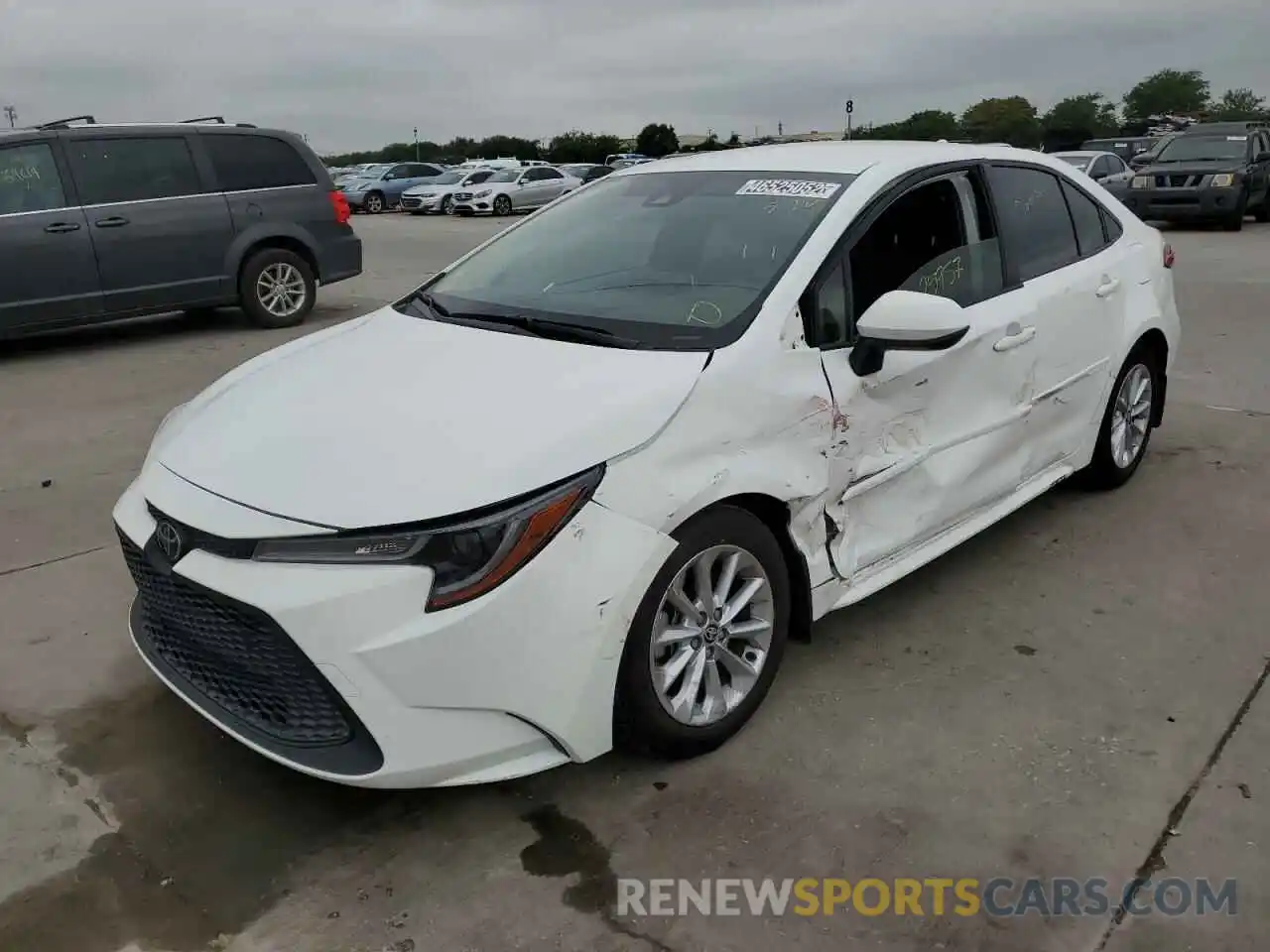 2 Photograph of a damaged car JTDVPMAE7MJ165188 TOYOTA COROLLA 2021