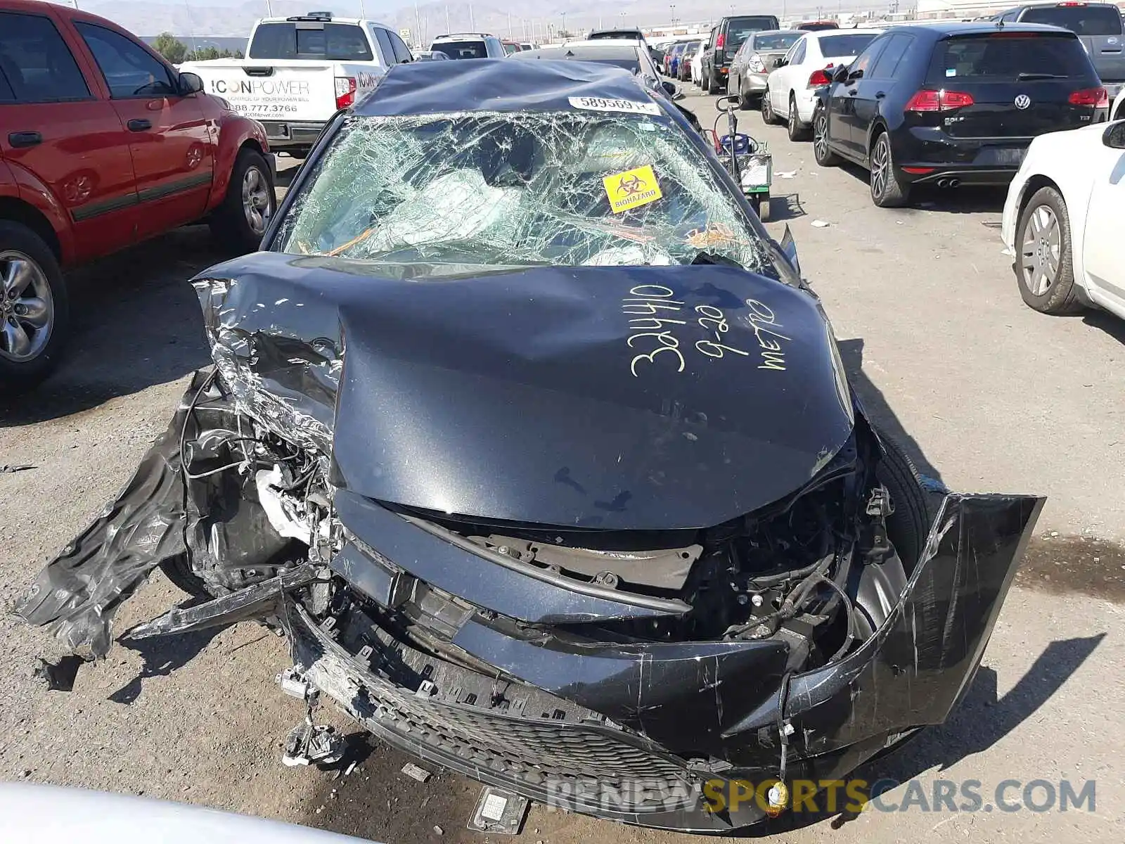 10 Photograph of a damaged car JTDVPMAE7MJ169824 TOYOTA COROLLA 2021