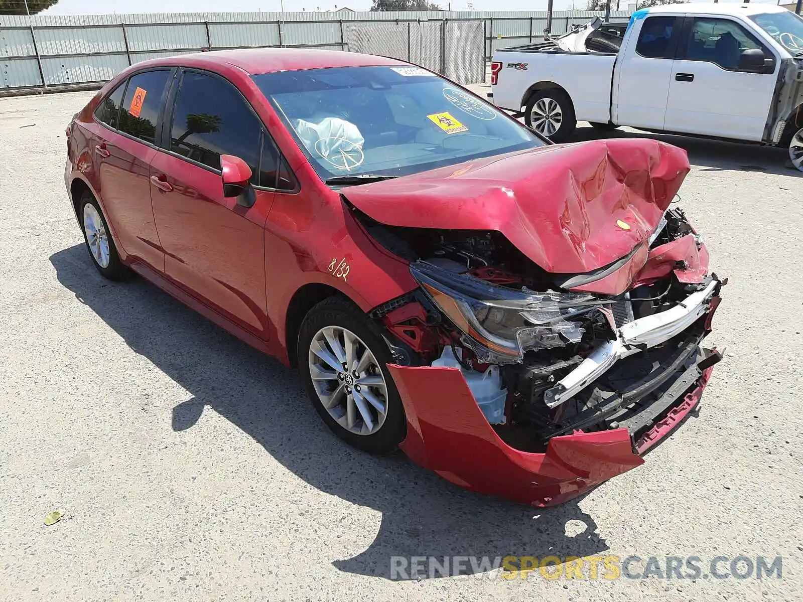 1 Photograph of a damaged car JTDVPMAE7MJ179771 TOYOTA COROLLA 2021