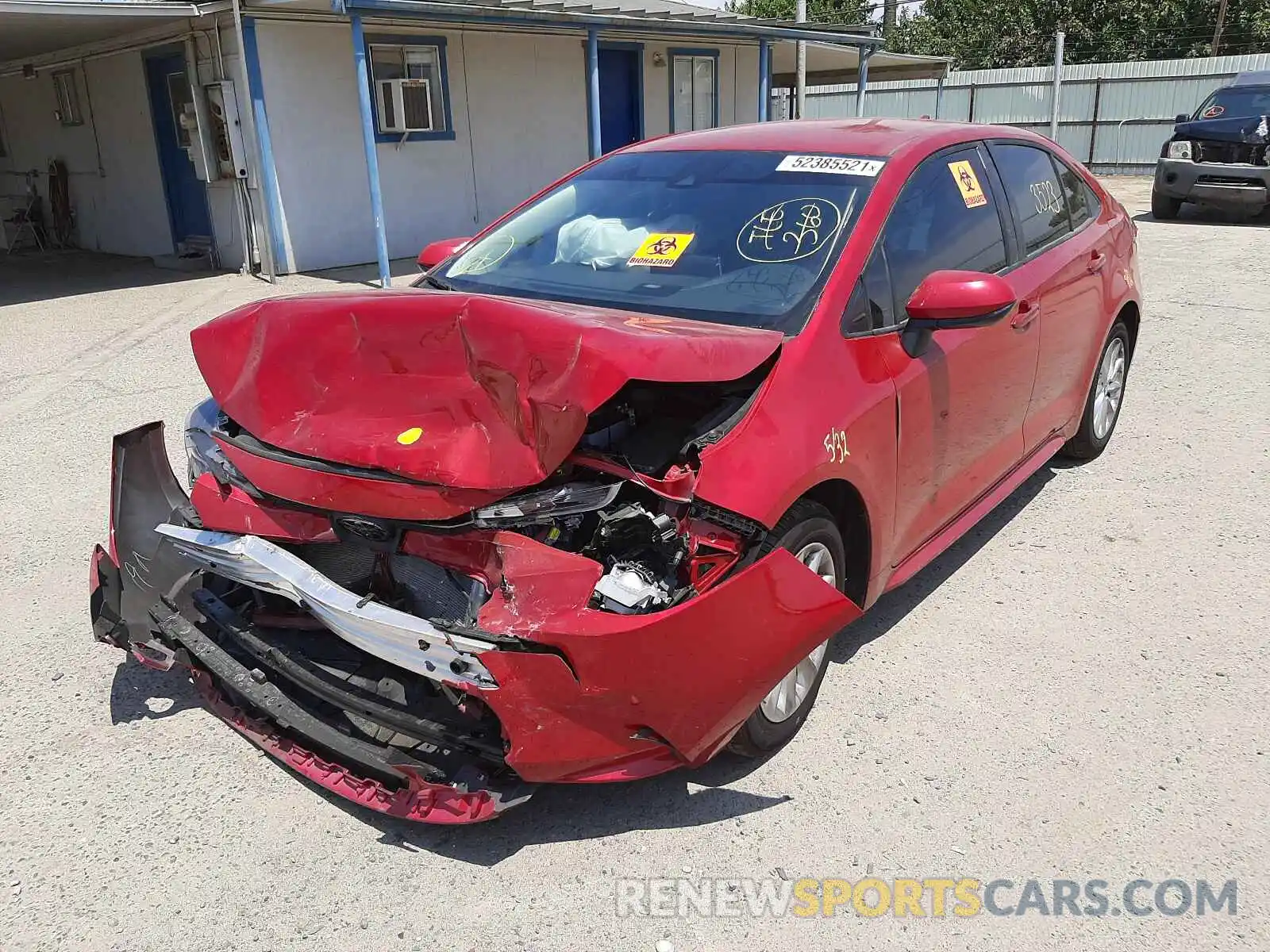 2 Photograph of a damaged car JTDVPMAE7MJ179771 TOYOTA COROLLA 2021