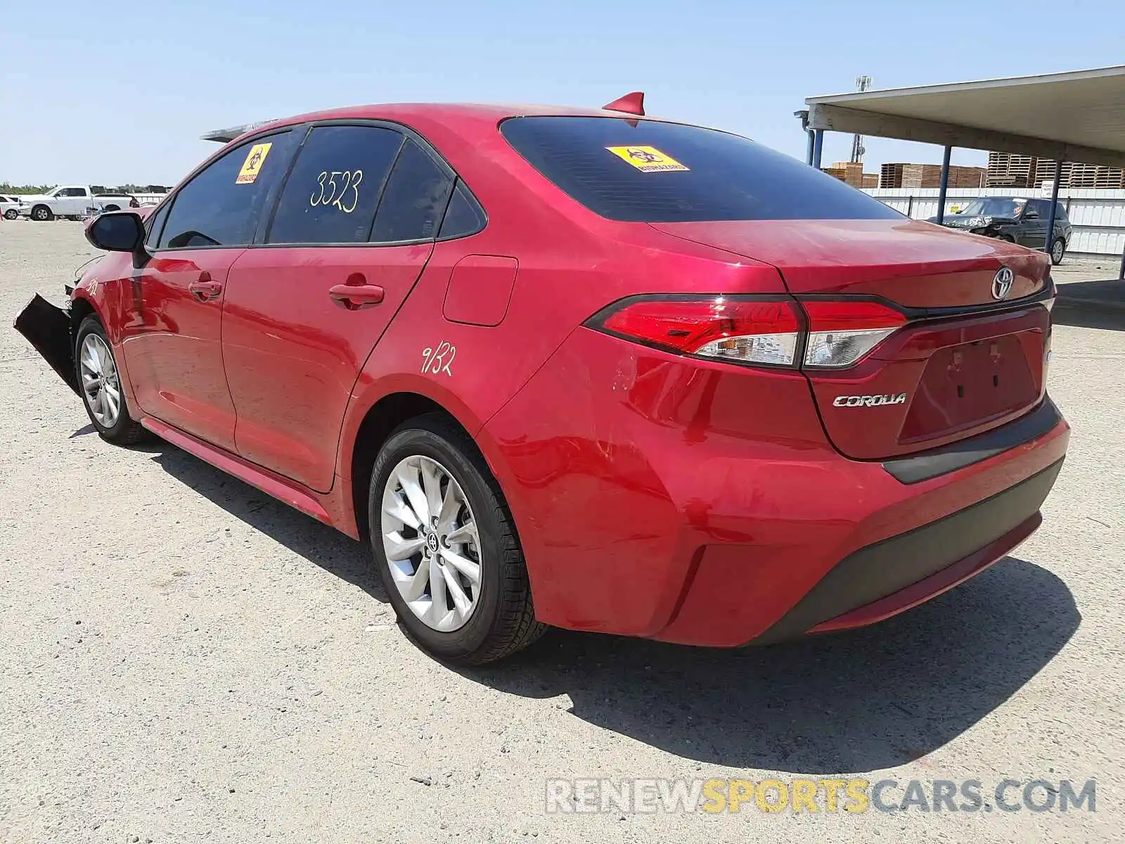 3 Photograph of a damaged car JTDVPMAE7MJ179771 TOYOTA COROLLA 2021