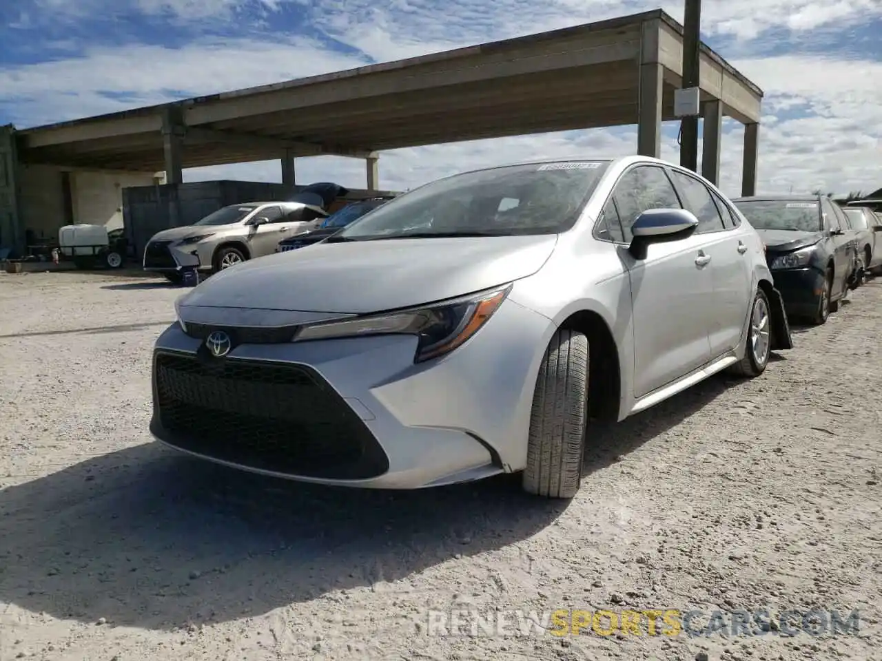 2 Photograph of a damaged car JTDVPMAE8MJ121314 TOYOTA COROLLA 2021