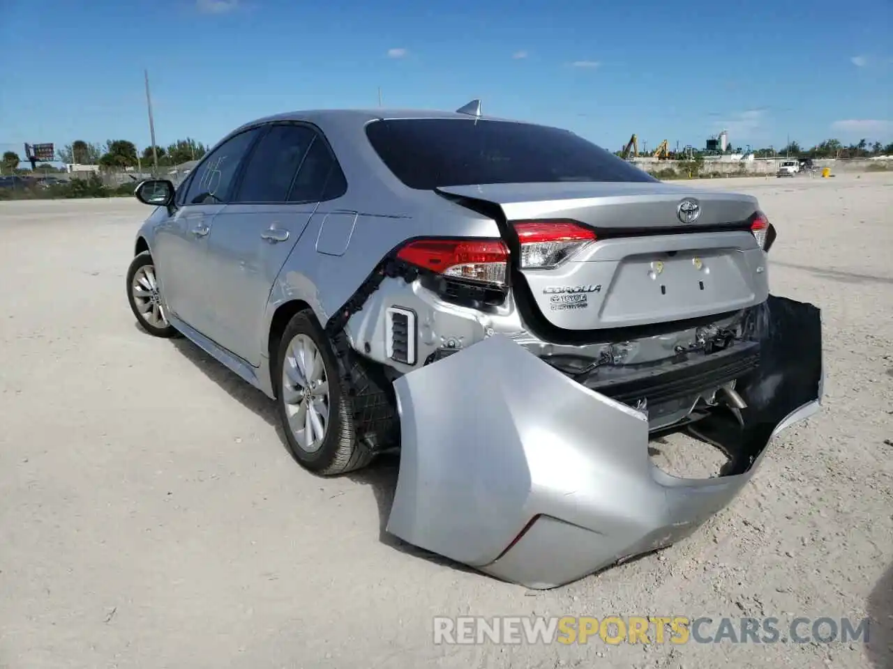 3 Photograph of a damaged car JTDVPMAE8MJ121314 TOYOTA COROLLA 2021