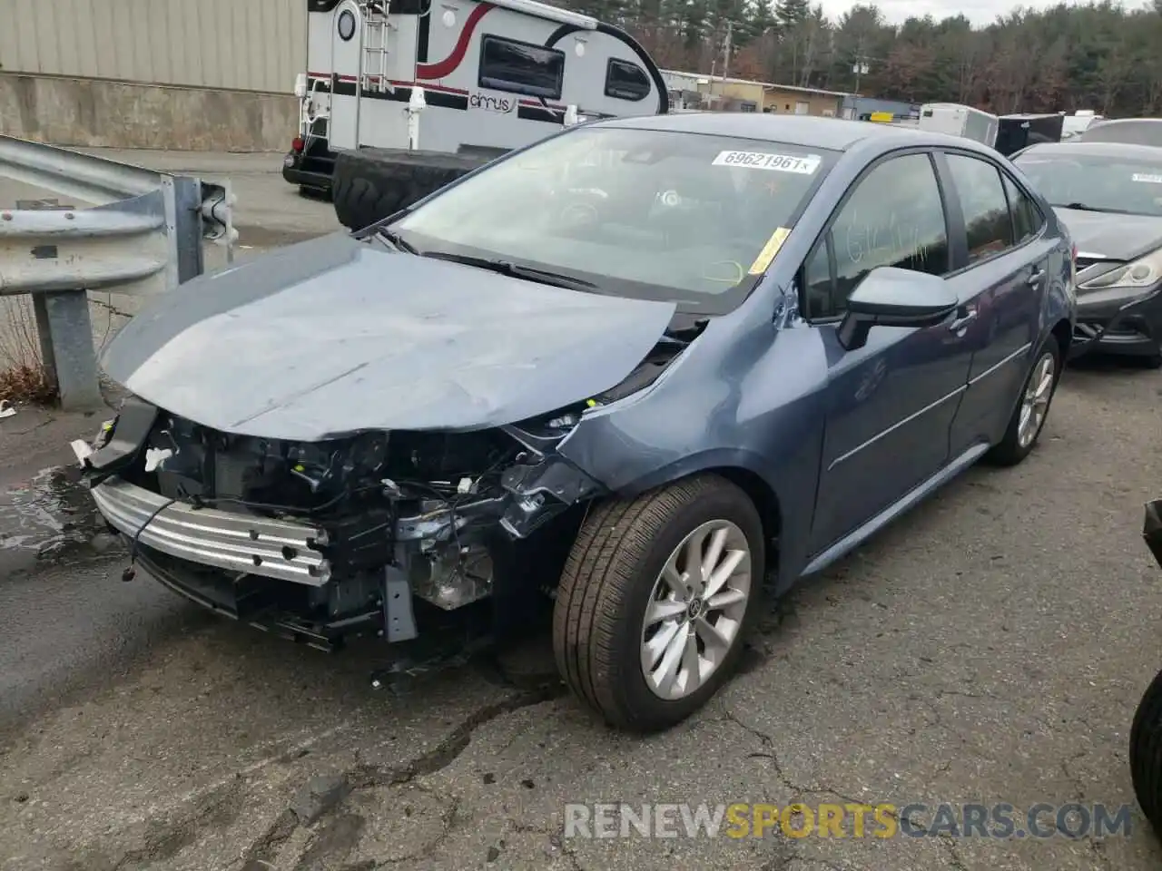 2 Photograph of a damaged car JTDVPMAE8MJ130370 TOYOTA COROLLA 2021