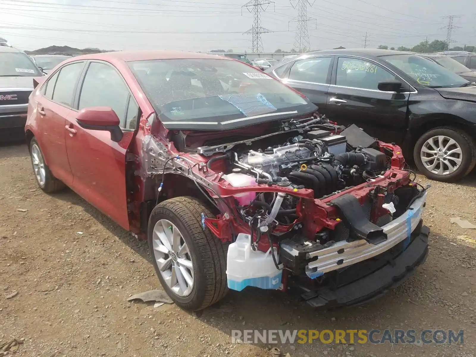 1 Photograph of a damaged car JTDVPMAE8MJ132510 TOYOTA COROLLA 2021