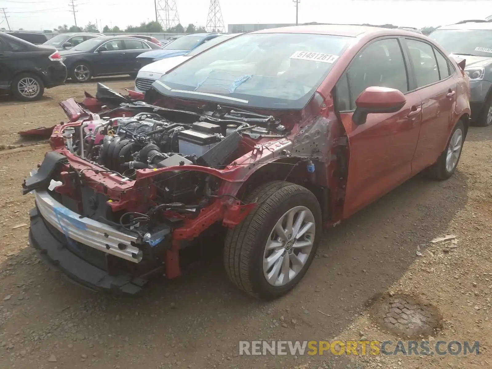 2 Photograph of a damaged car JTDVPMAE8MJ132510 TOYOTA COROLLA 2021