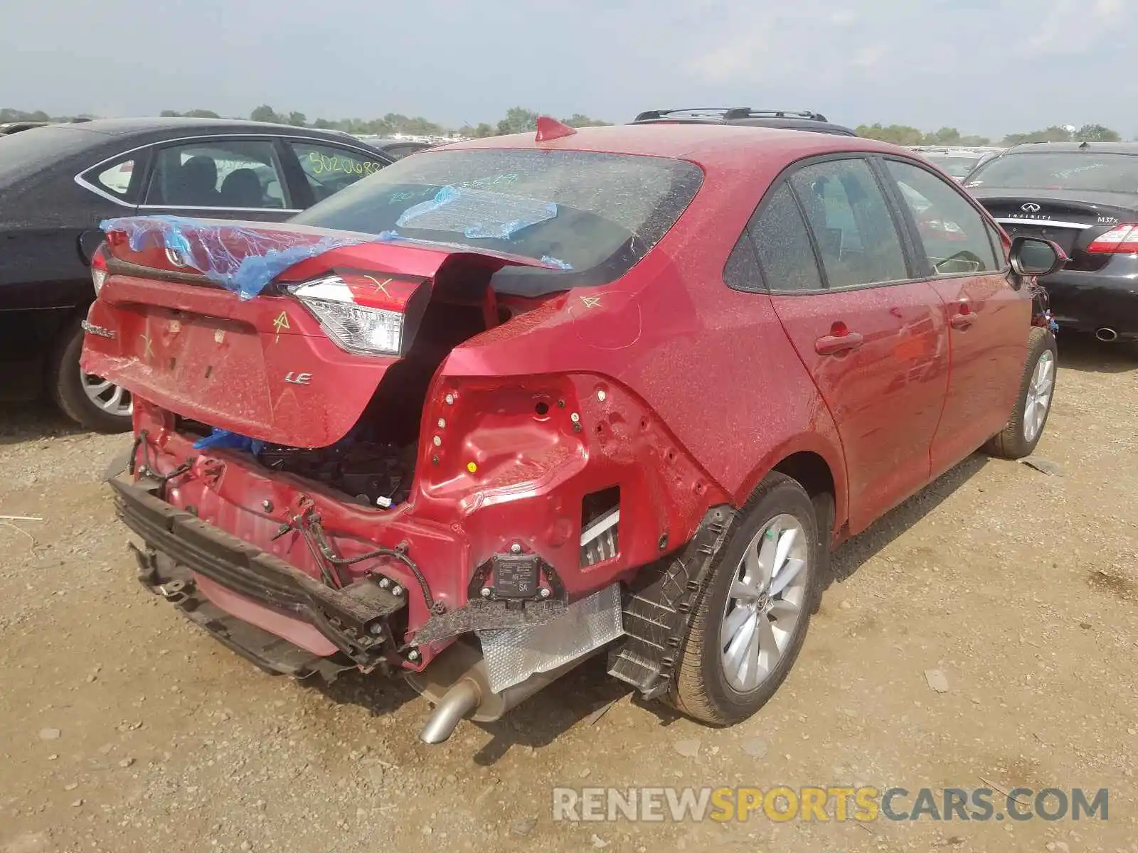 4 Photograph of a damaged car JTDVPMAE8MJ132510 TOYOTA COROLLA 2021