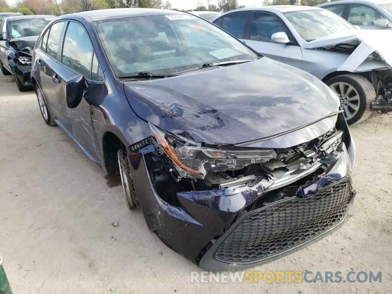 1 Photograph of a damaged car JTDVPMAE8MJ132832 TOYOTA COROLLA 2021