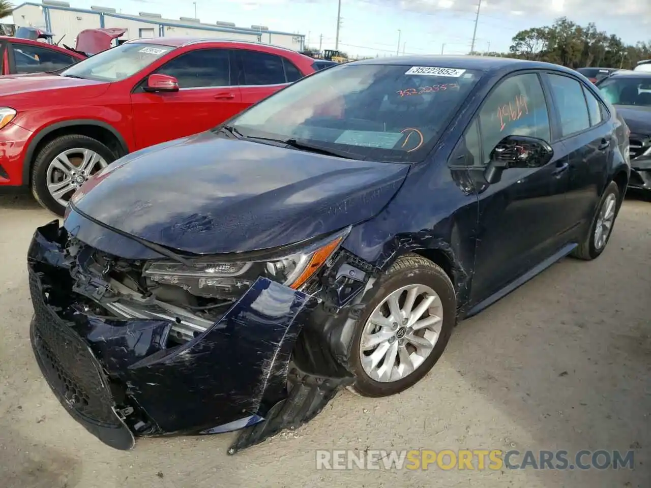 2 Photograph of a damaged car JTDVPMAE8MJ132832 TOYOTA COROLLA 2021