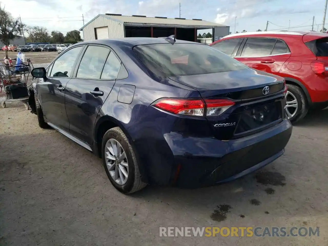 3 Photograph of a damaged car JTDVPMAE8MJ132832 TOYOTA COROLLA 2021