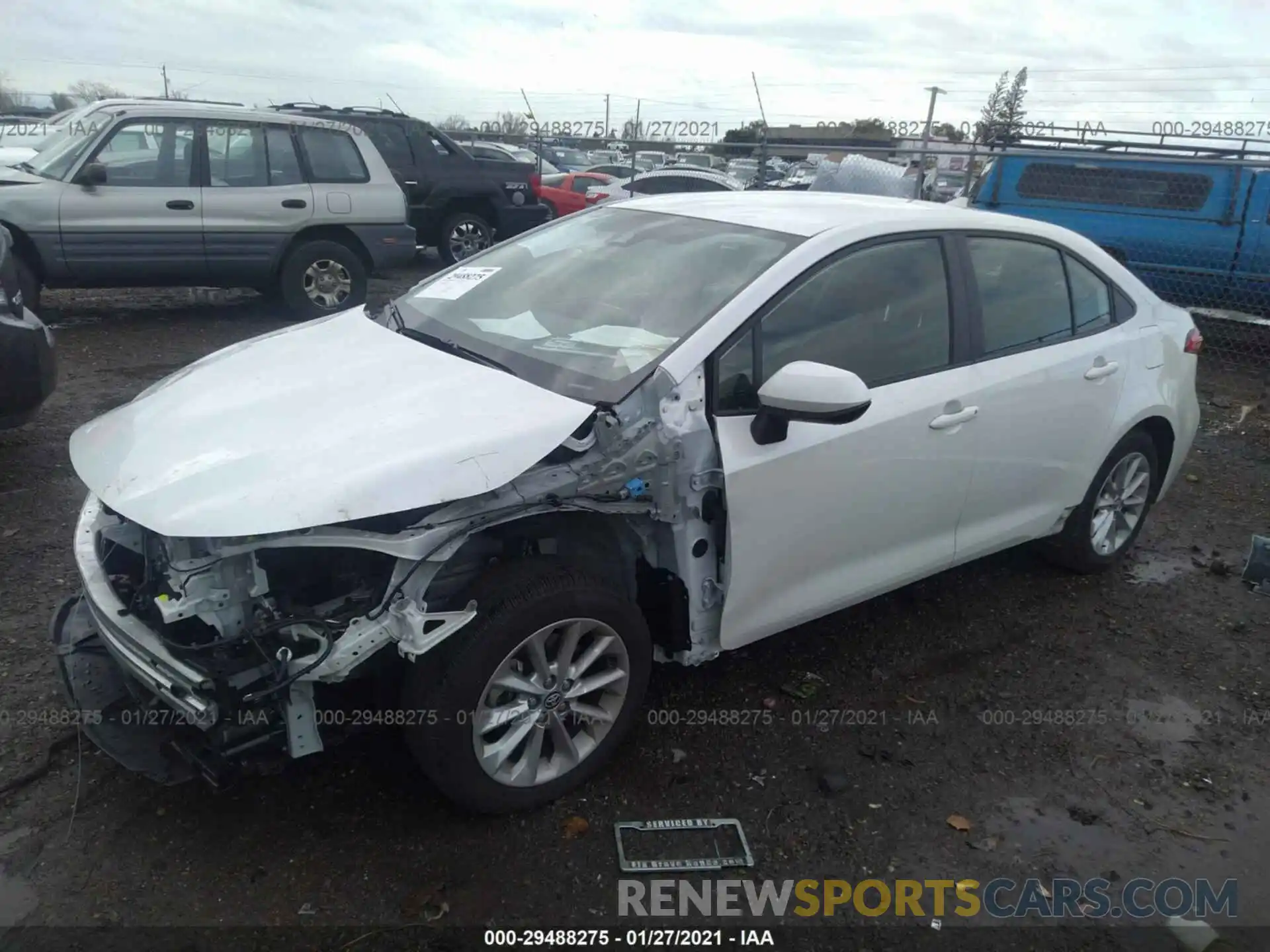 2 Photograph of a damaged car JTDVPMAE8MJ134094 TOYOTA COROLLA 2021