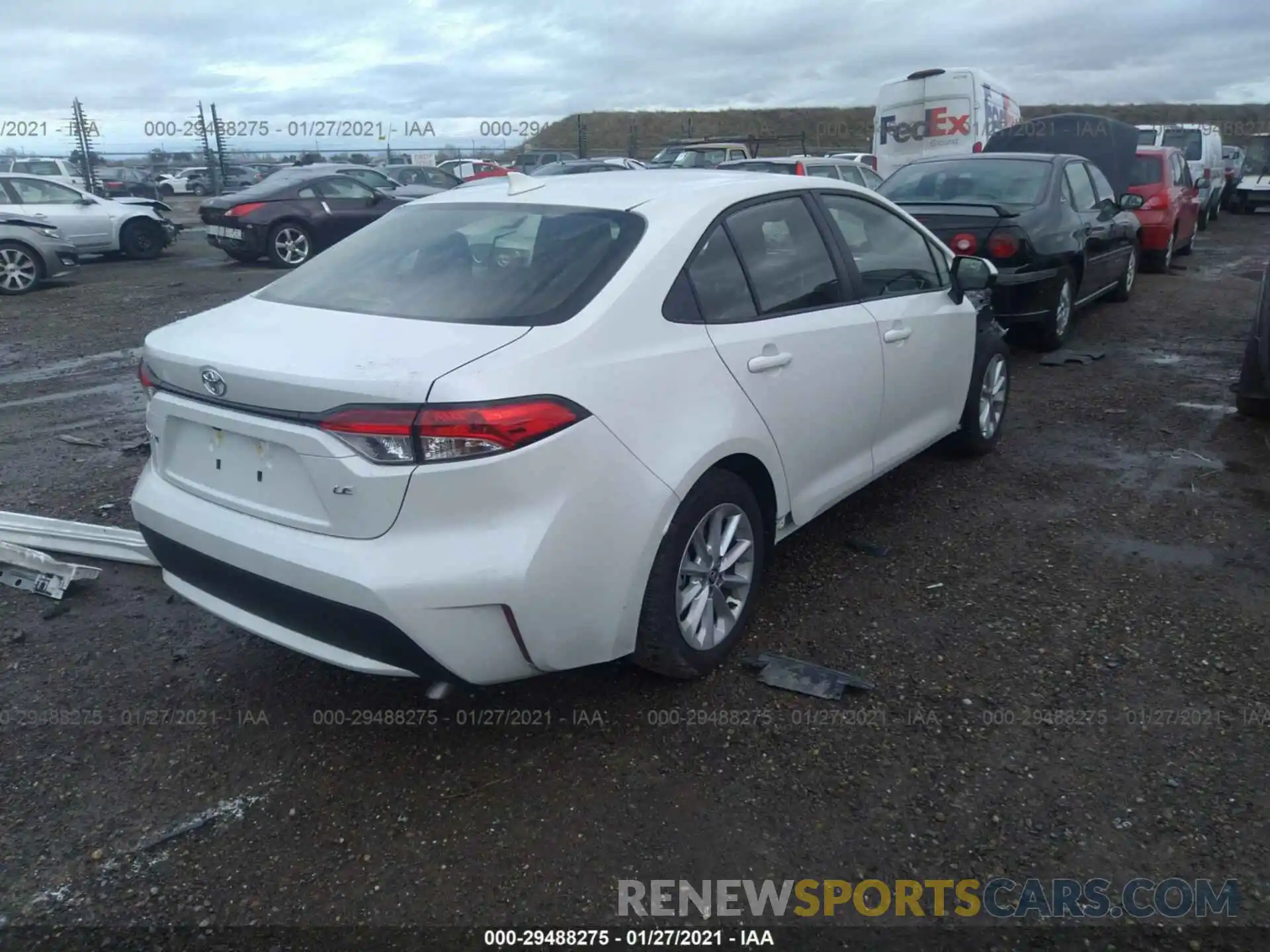 4 Photograph of a damaged car JTDVPMAE8MJ134094 TOYOTA COROLLA 2021